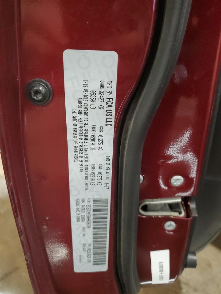 2017 Chrysler 300 VIN 2C3CCAKG0HH639320 Copart auction photo, burn - interior damage thumbnail 12