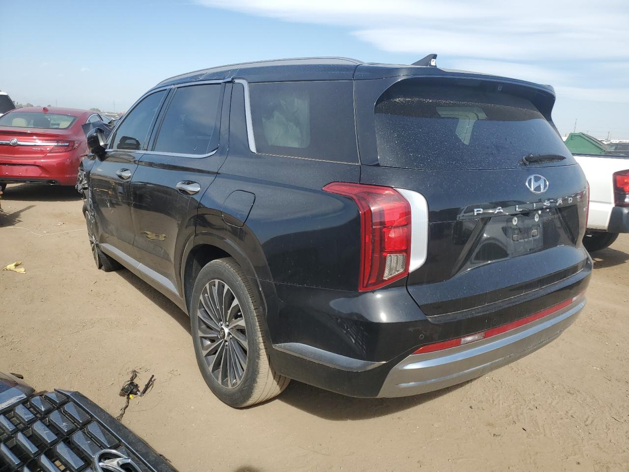 2024 Hyundai Palisade VIN KM8R7DGE9RU647638 Copart auction photo, front end damage thumbnail 2
