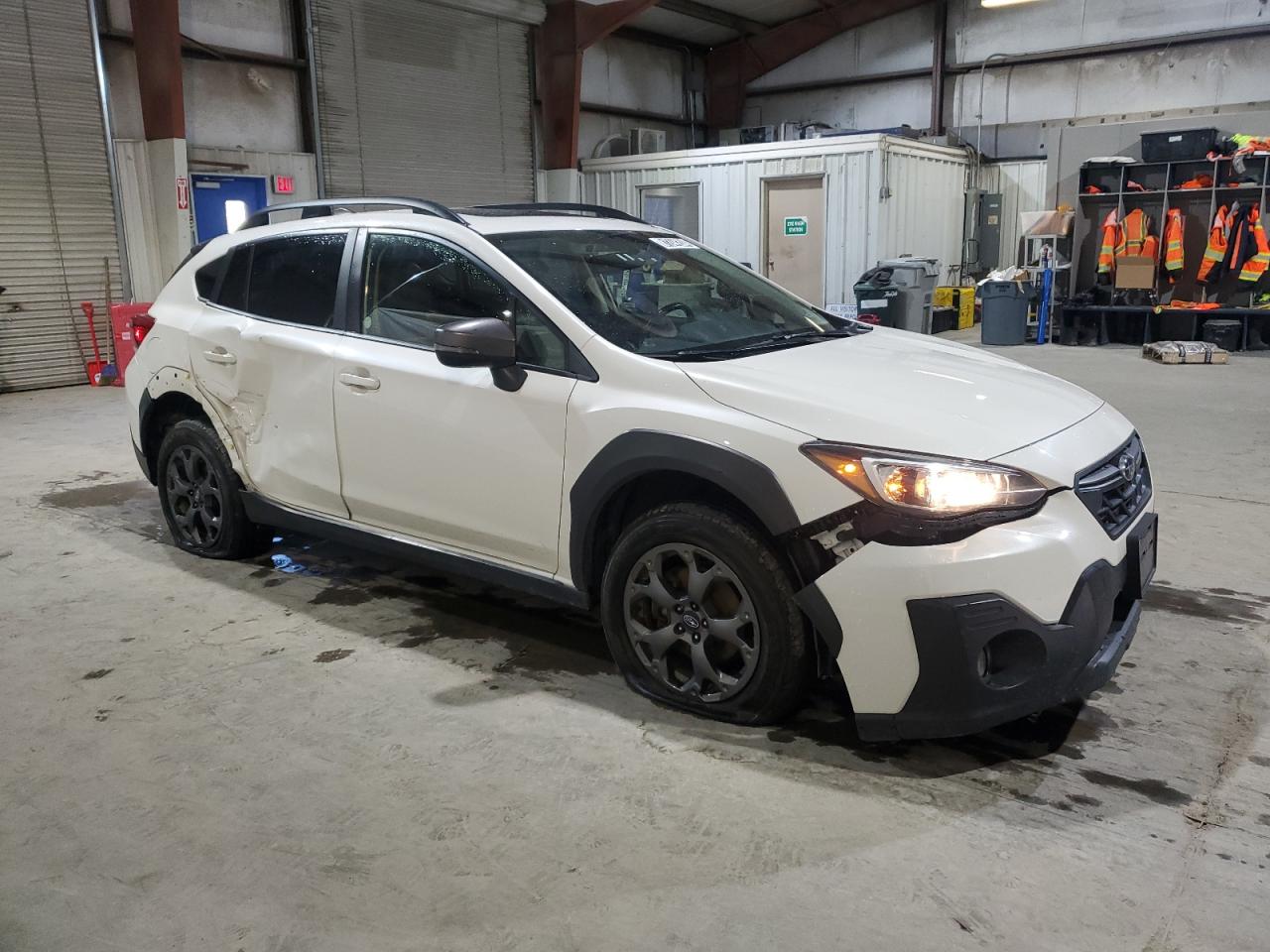 2021 Subaru XV VIN JF2GTHSC1MH345557 Copart auction photo, side / front end damage thumbnail 4