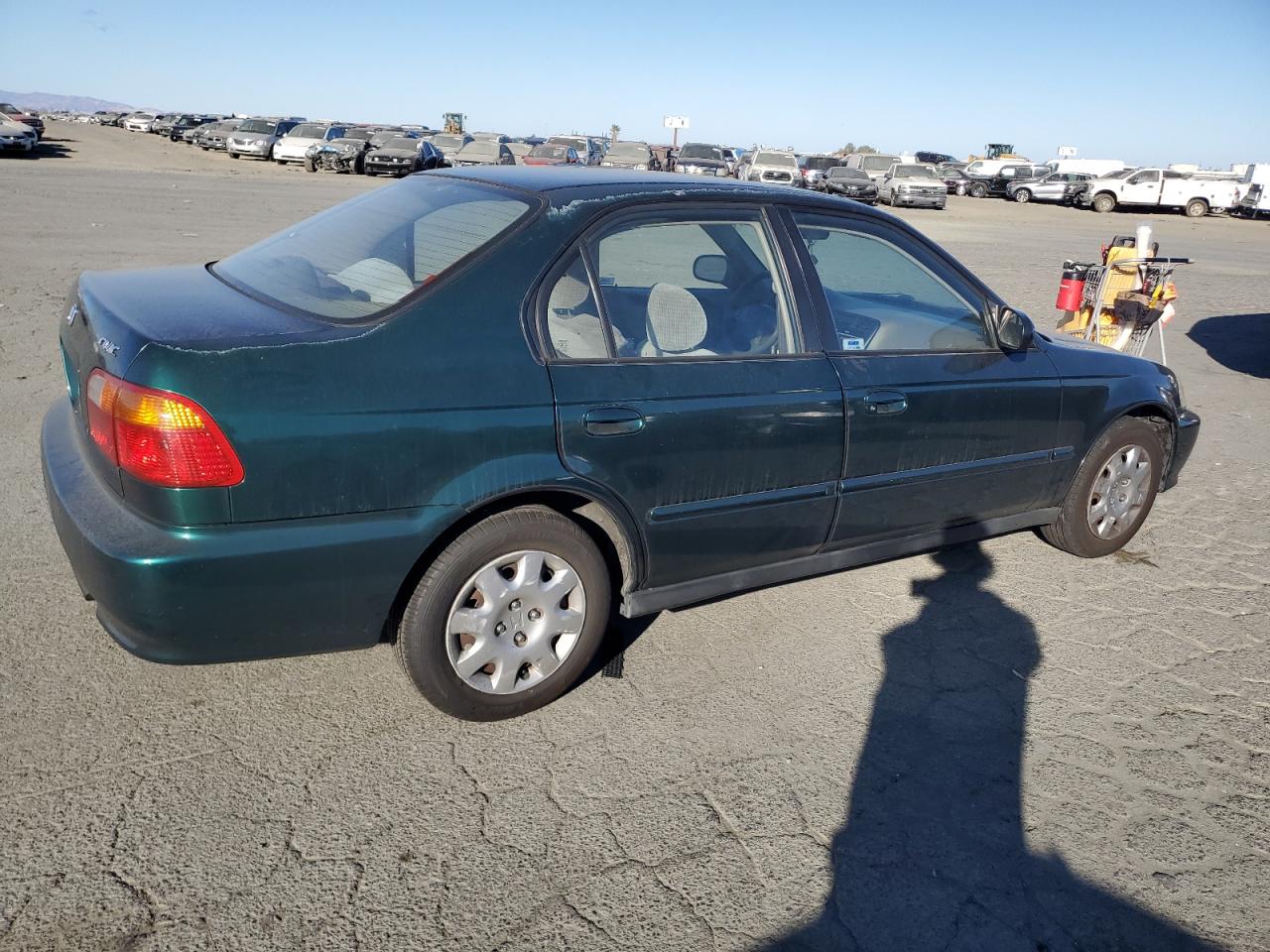 1999 Honda Civic VIN 2HGEJ6617XH517275 Copart auction photo, mechanical damage thumbnail 3