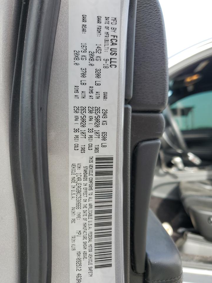 2019 Jeep Grand Cherokee VIN 1C4RJEAG8KC530666 Copart auction photo, front end damage thumbnail 12