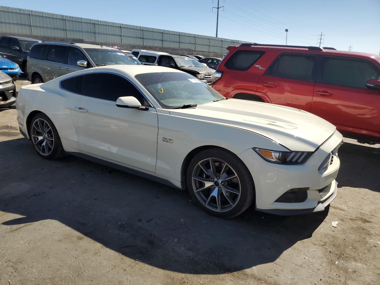 2015 Ford Mustang VIN 1FA6P8RF9F5501207 Copart auction photo, front end damage thumbnail 4