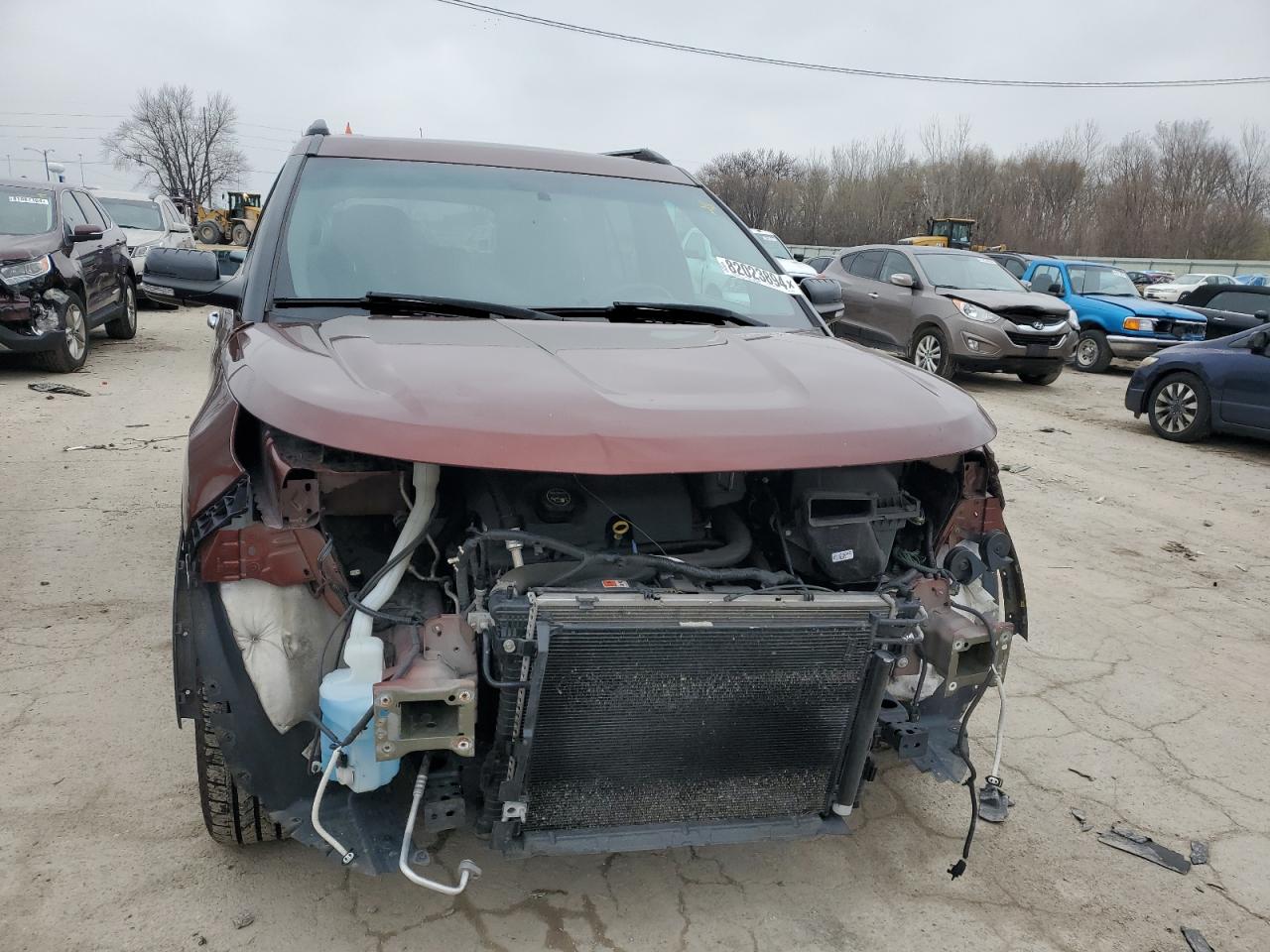 2015 Ford Explorer VIN 1FM5K8D86FGA84755 Copart auction photo, front end damage thumbnail 5