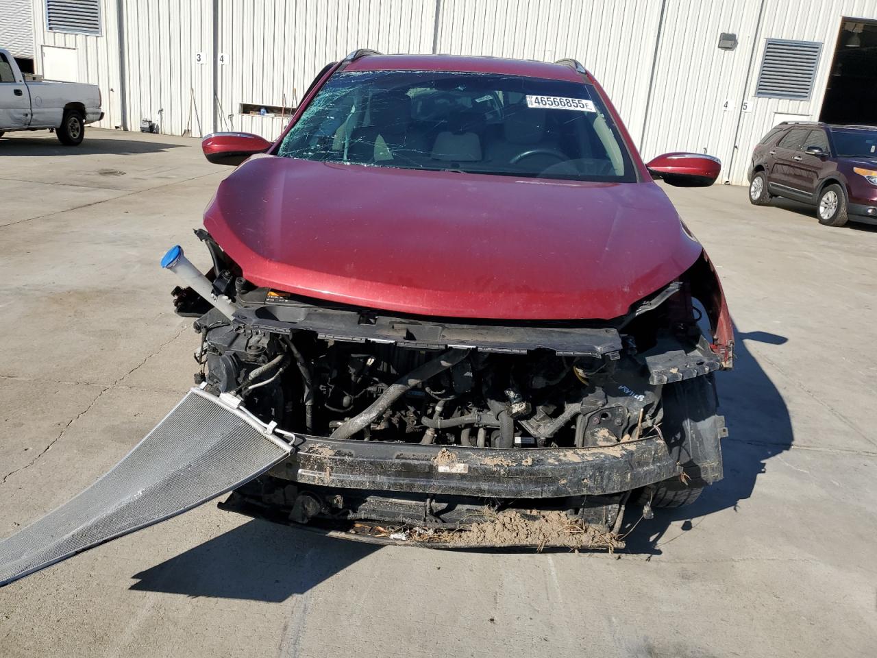 2017 Hyundai Santa Fe VIN 5XYZU3LB6HG418630 Copart auction photo, front end damage thumbnail 5