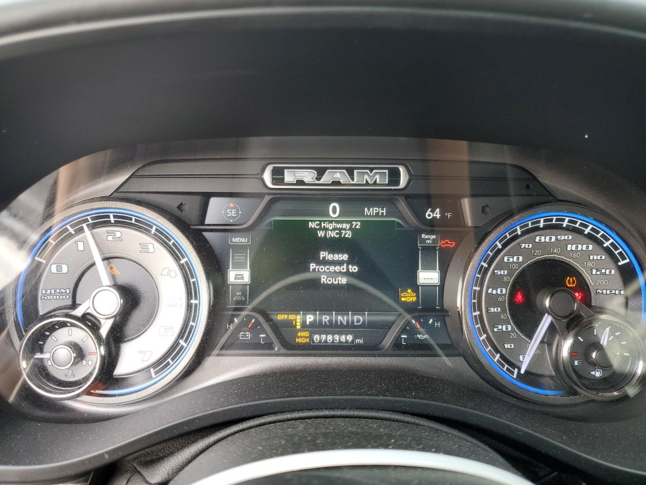 2020 RAM 1500 VIN 1C6SRFHT8LN353231 Copart auction photo, rear end damage thumbnail 9