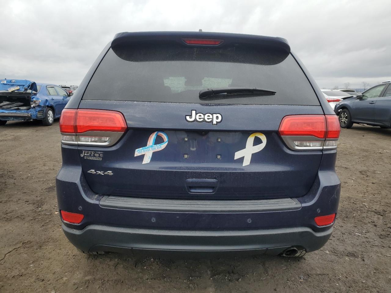 2016 Jeep Grand Cherokee VIN 1C4RJFAGXGC319112 Copart auction photo, front end / side damage thumbnail 6