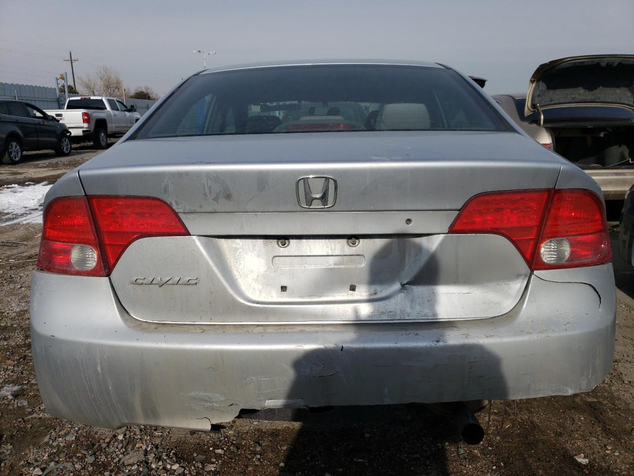 2007 Honda Civic VIN 1HGFA16597L094793 Copart auction photo, rear end / hail damage thumbnail 6