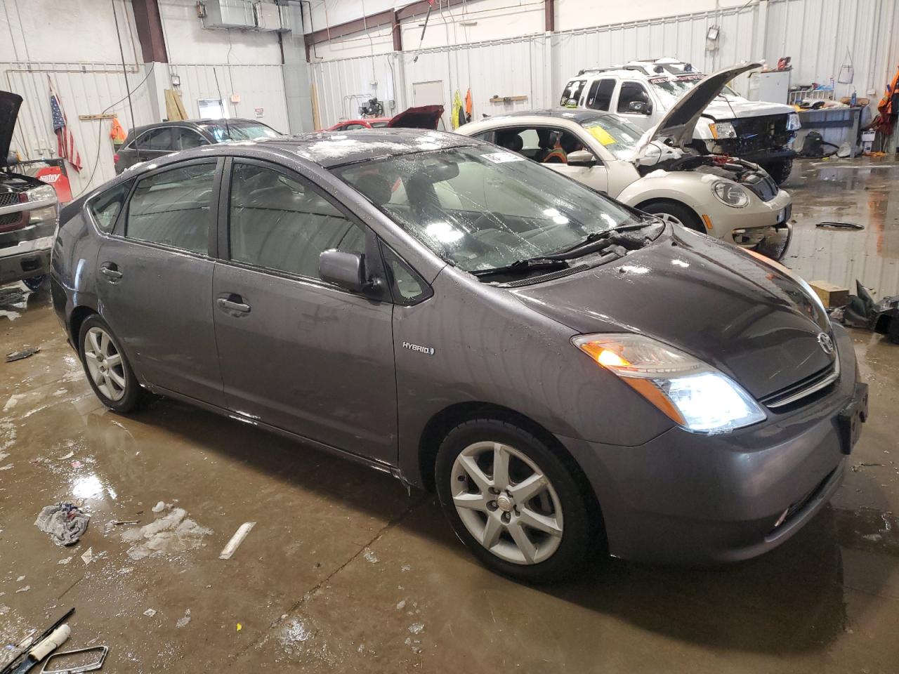 2007 Toyota Prius VIN JTDKB20U173221083 Copart auction photo, rear end damage thumbnail 4