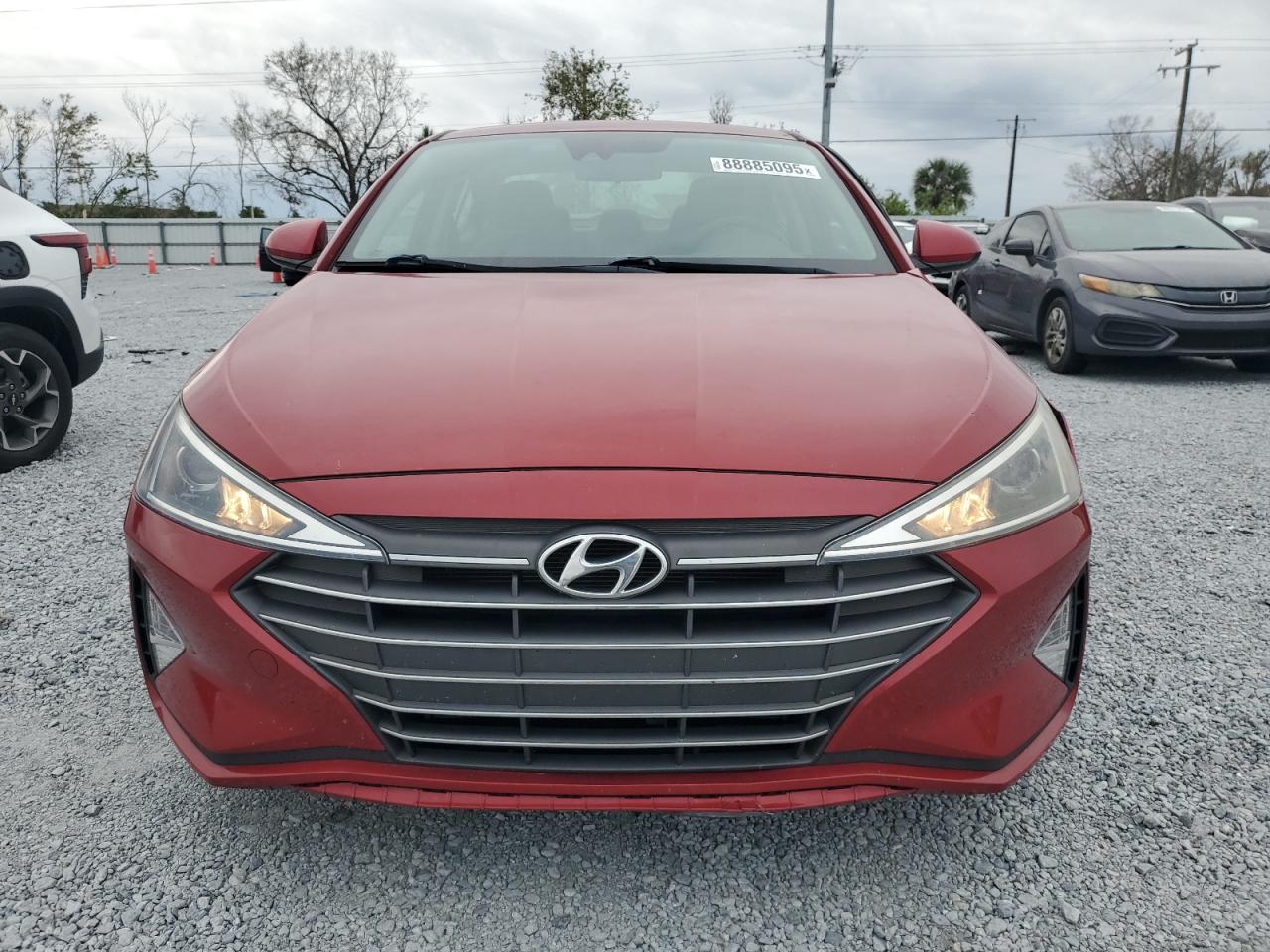2020 Hyundai Elantra VIN KMHD84LF9LU024209 Copart auction photo, side damage thumbnail 5