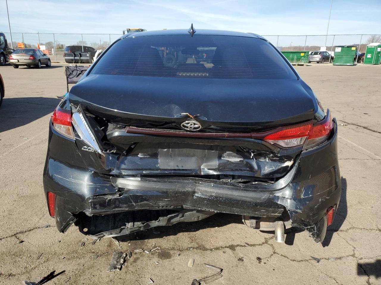 2020 Toyota Corolla VIN JTDEPRAE8LJ050613 Copart auction photo, rear end / front end damage thumbnail 6