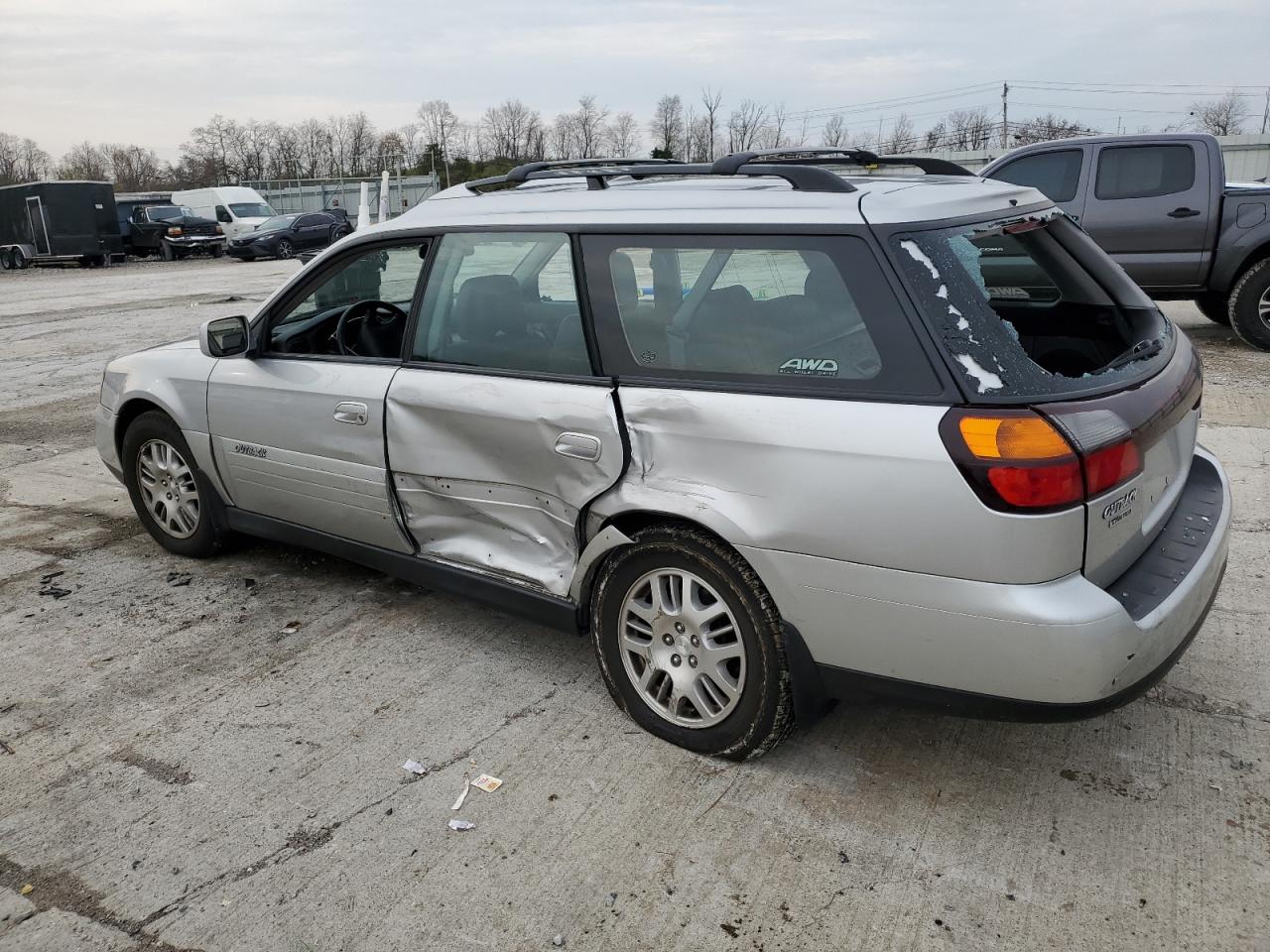 2004 Subaru Legacy VIN 4S3BH686147626635 Copart auction photo, rollover / side damage thumbnail 2
