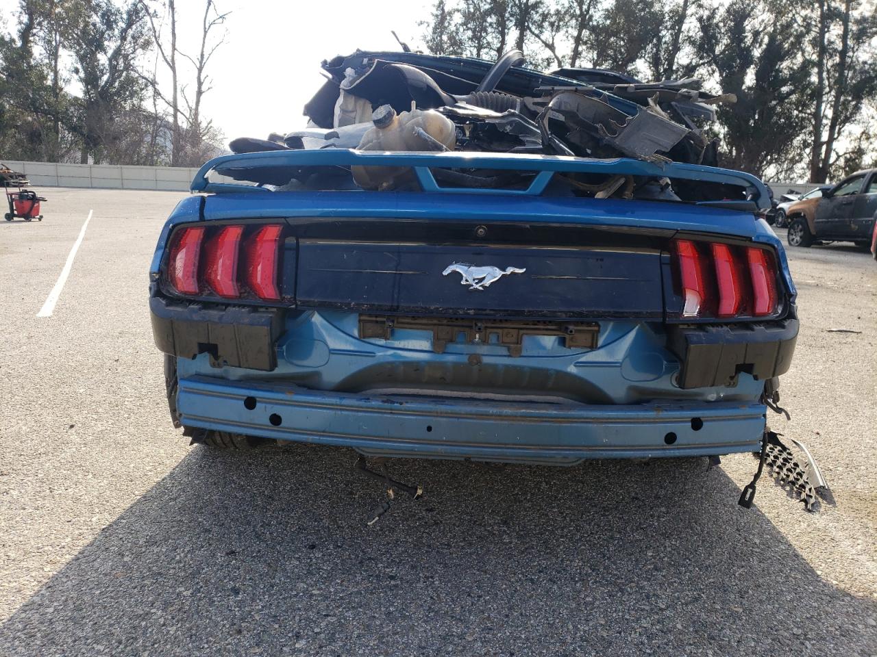 2021 Ford Mustang VIN 1FA6P8TH7M5112220 Copart auction photo, all over / missing/altered vin damage thumbnail 6