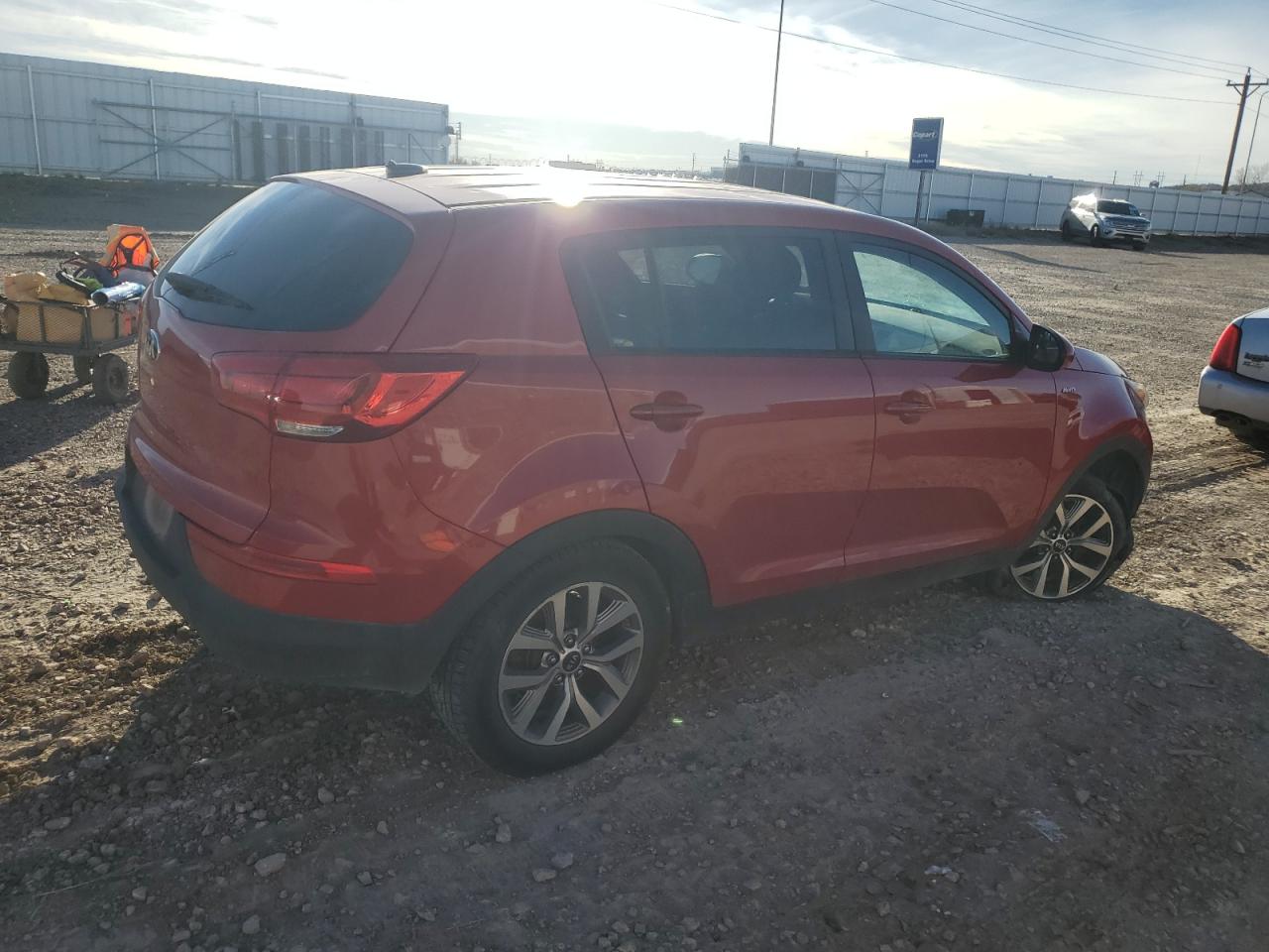 2015 KIA Sportage VIN KNDPBCAC4F7701563 Copart auction photo, front end / hail damage thumbnail 3
