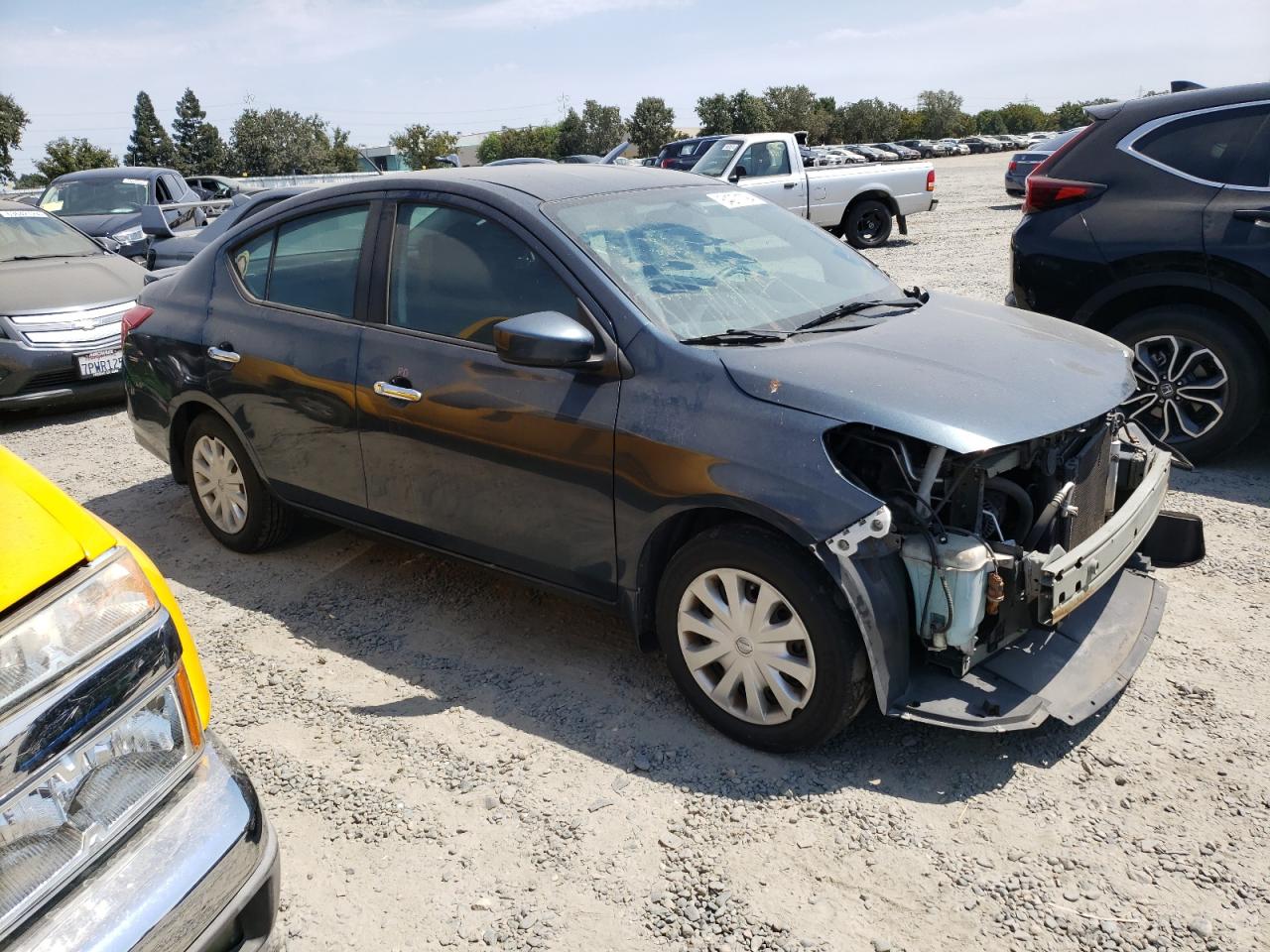 2015 Nissan Versa VIN 3N1CN7AP9FL834303 Copart auction photo, front end damage thumbnail 4