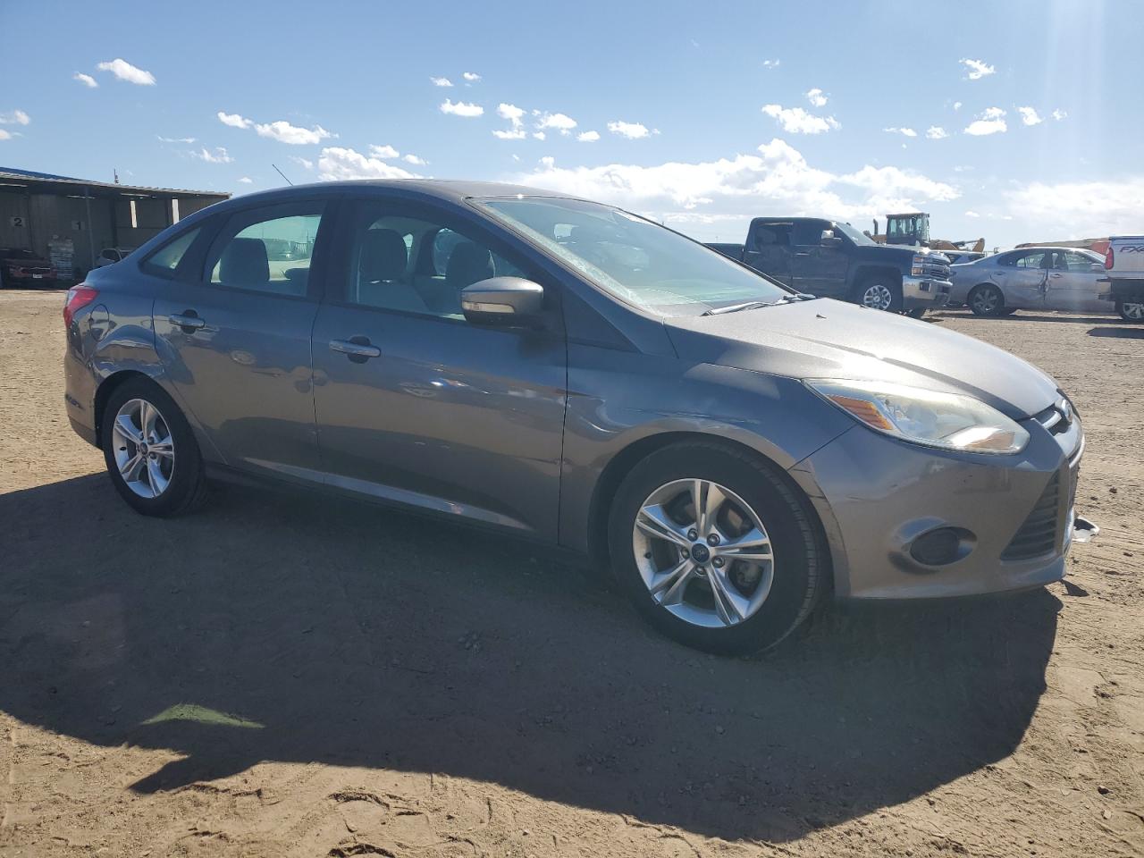 2014 Ford Focus VIN 1FADP3F21EL241584 Copart auction photo, side / front end damage thumbnail 4