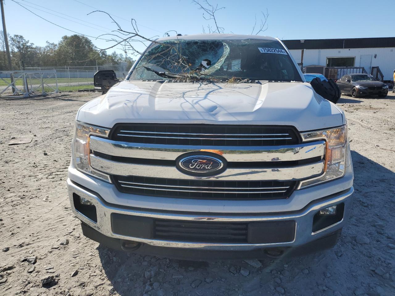 2018 Ford F-150 VIN 1FTEW1E54JFB33339 Copart auction photo, top/roof damage thumbnail 5