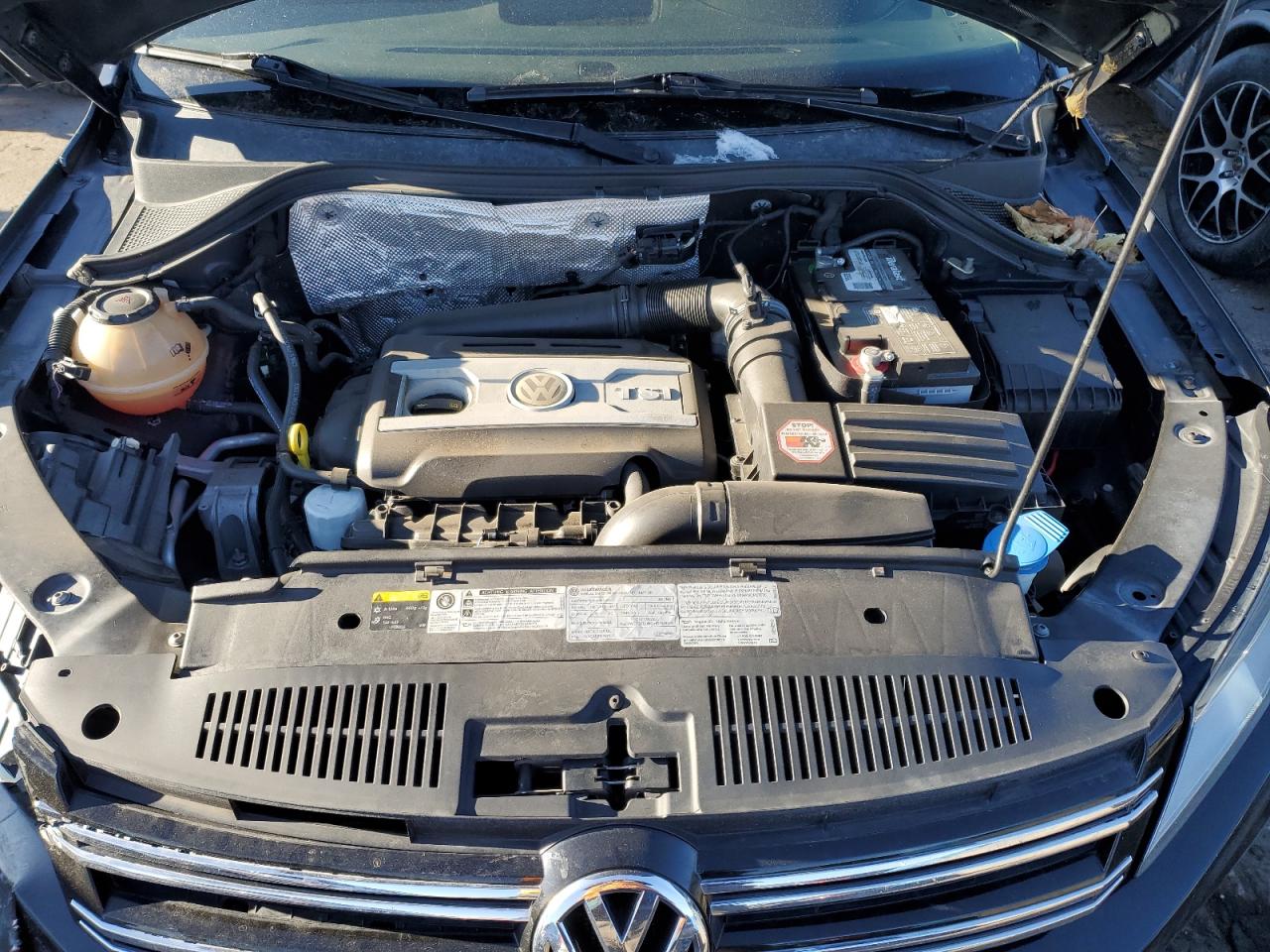 2017 Volkswagen Tiguan VIN WVGBV7AX6HK043008 Copart auction photo, front end / hail damage thumbnail 14