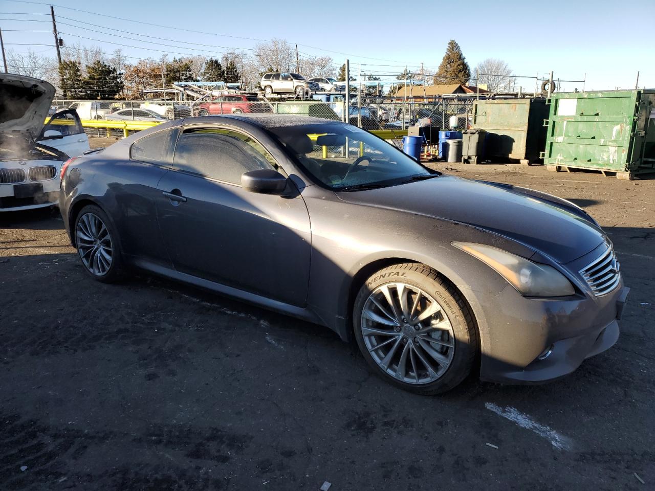 2011 Infiniti G VIN JN1CV6EK4BM213561 Copart auction photo, front end / rear end damage thumbnail 4