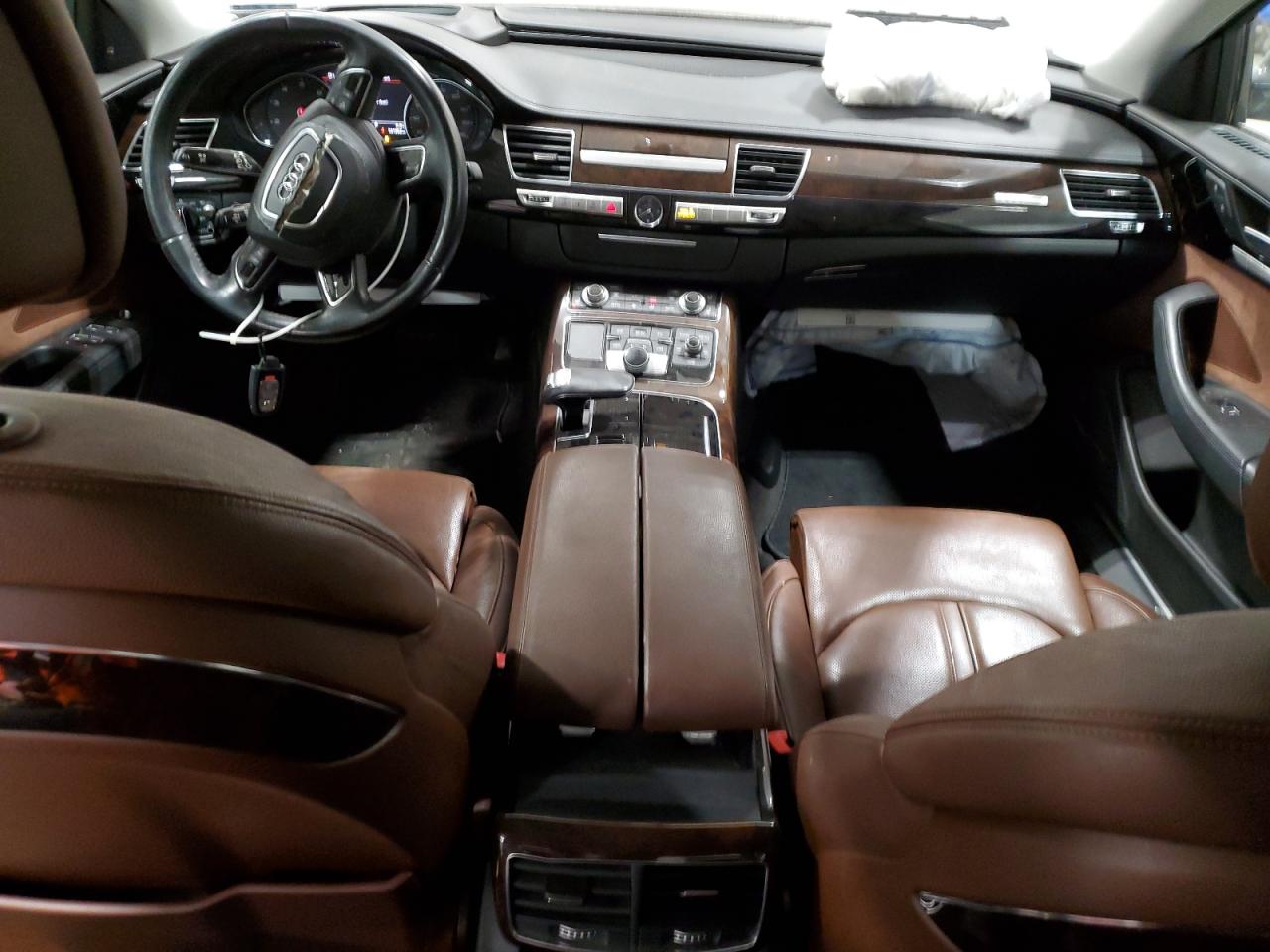 2015 Audi A8 VIN WAU3GAFD3FN005842 Copart auction photo, front end / rear end damage thumbnail 8