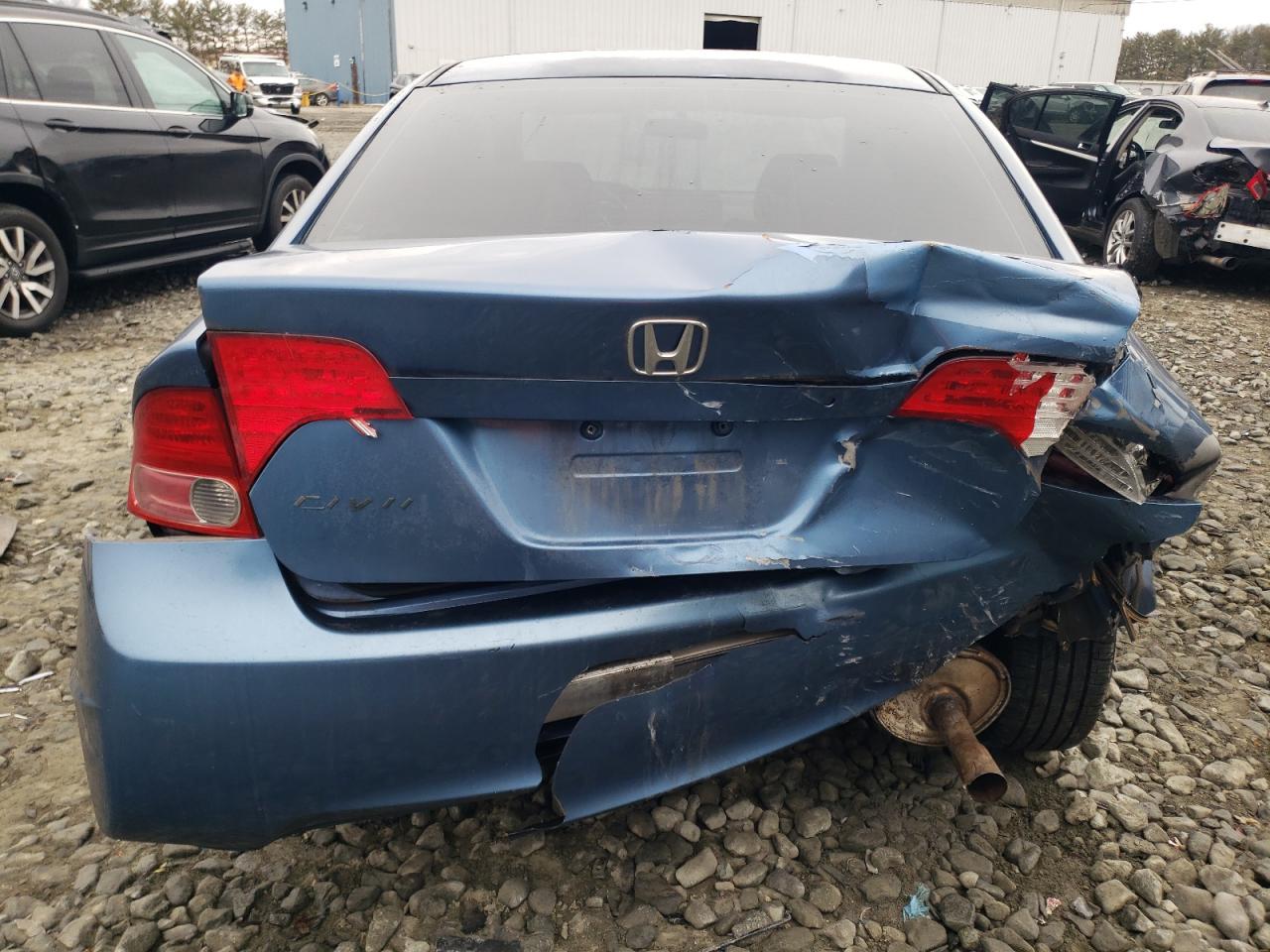 2008 Honda Civic VIN 2HGFA16508H517548 Copart auction photo, rear end damage thumbnail 6