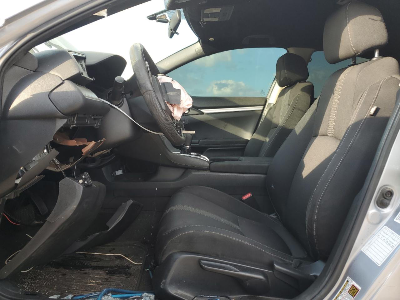 2017 Honda Civic VIN 19XFC2F58HE221591 Copart auction photo, front end / side damage thumbnail 7