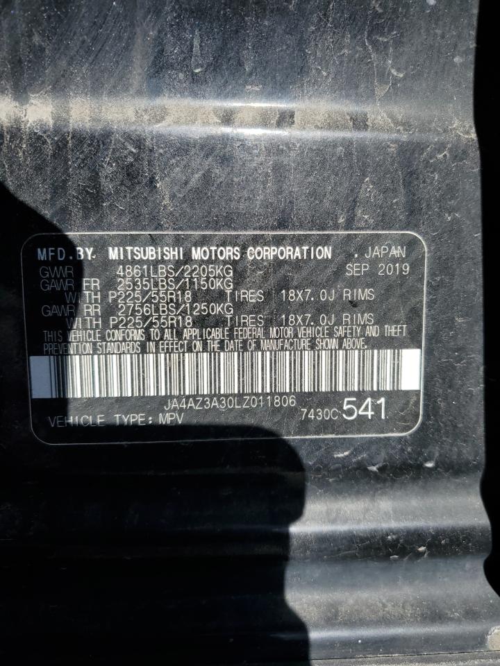 2020 Mitsubishi Outlander VIN JA4AZ3A30LZ011806 Copart auction photo, front end damage thumbnail 15