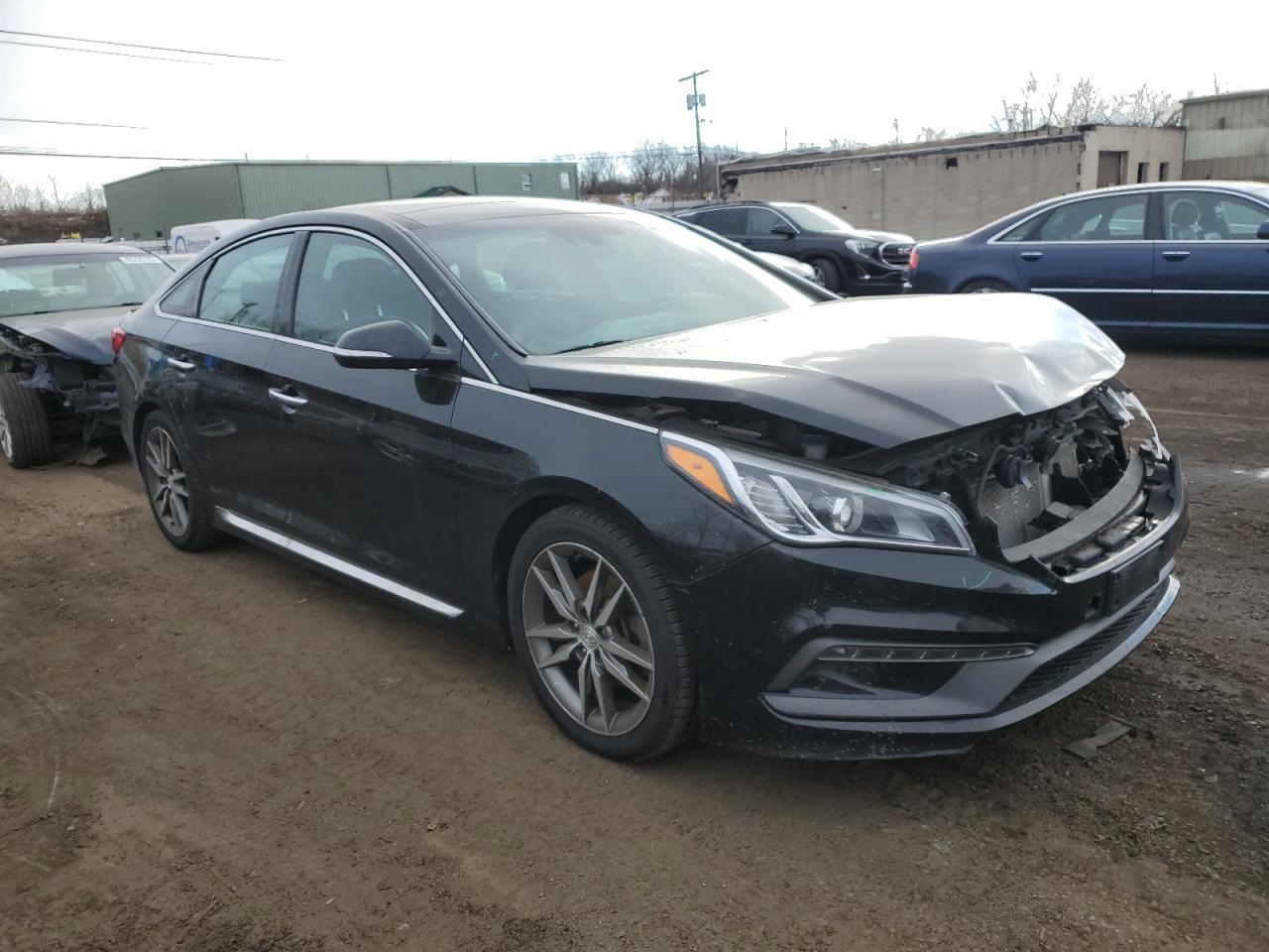 2015 Hyundai Sonata VIN 5NPE34AB3FH044283 Copart auction photo, front end damage thumbnail 4