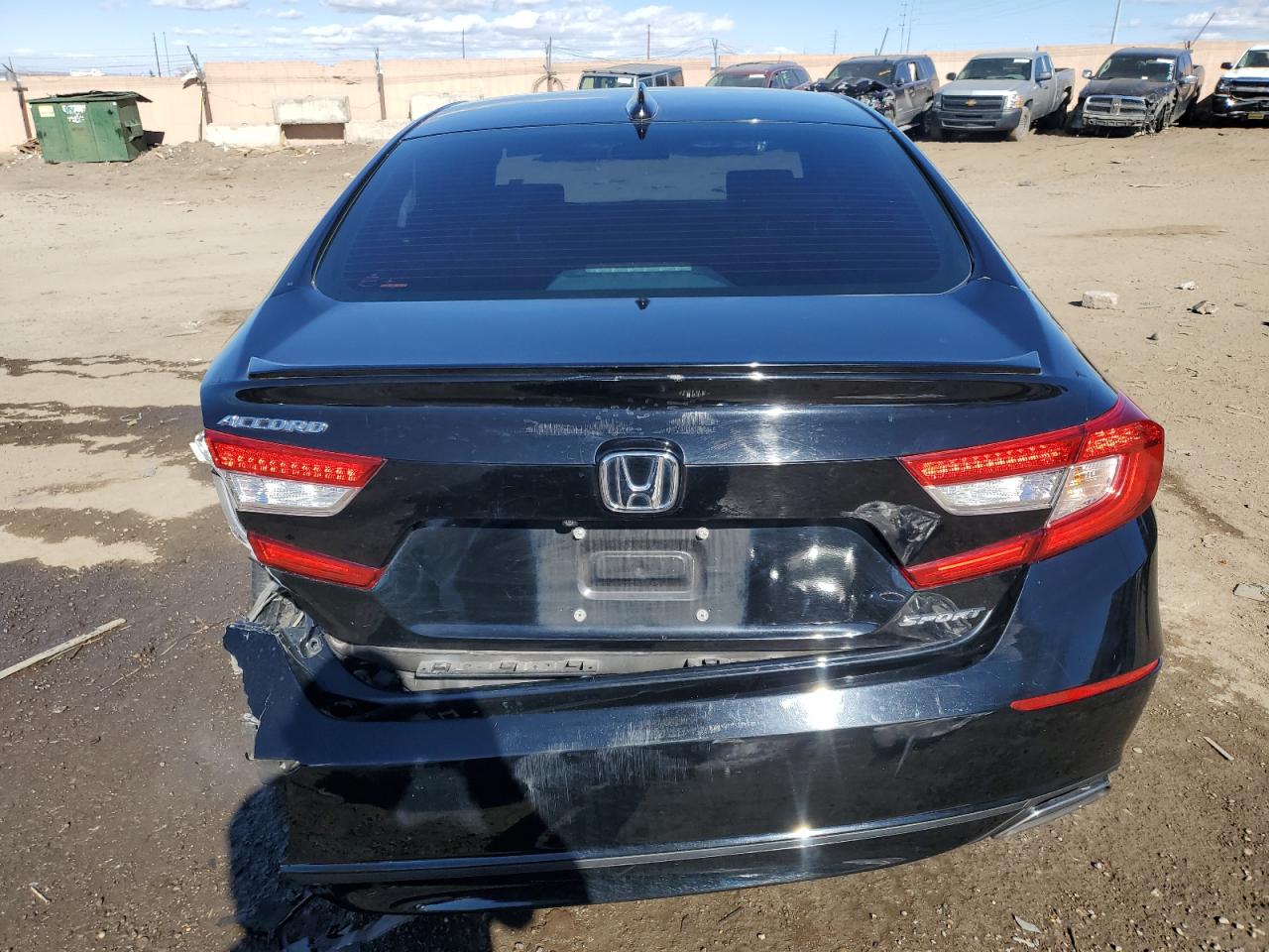 2018 Honda Accord VIN 1HGCV1F36JA217510 Copart auction photo, rear end / front end damage thumbnail 6