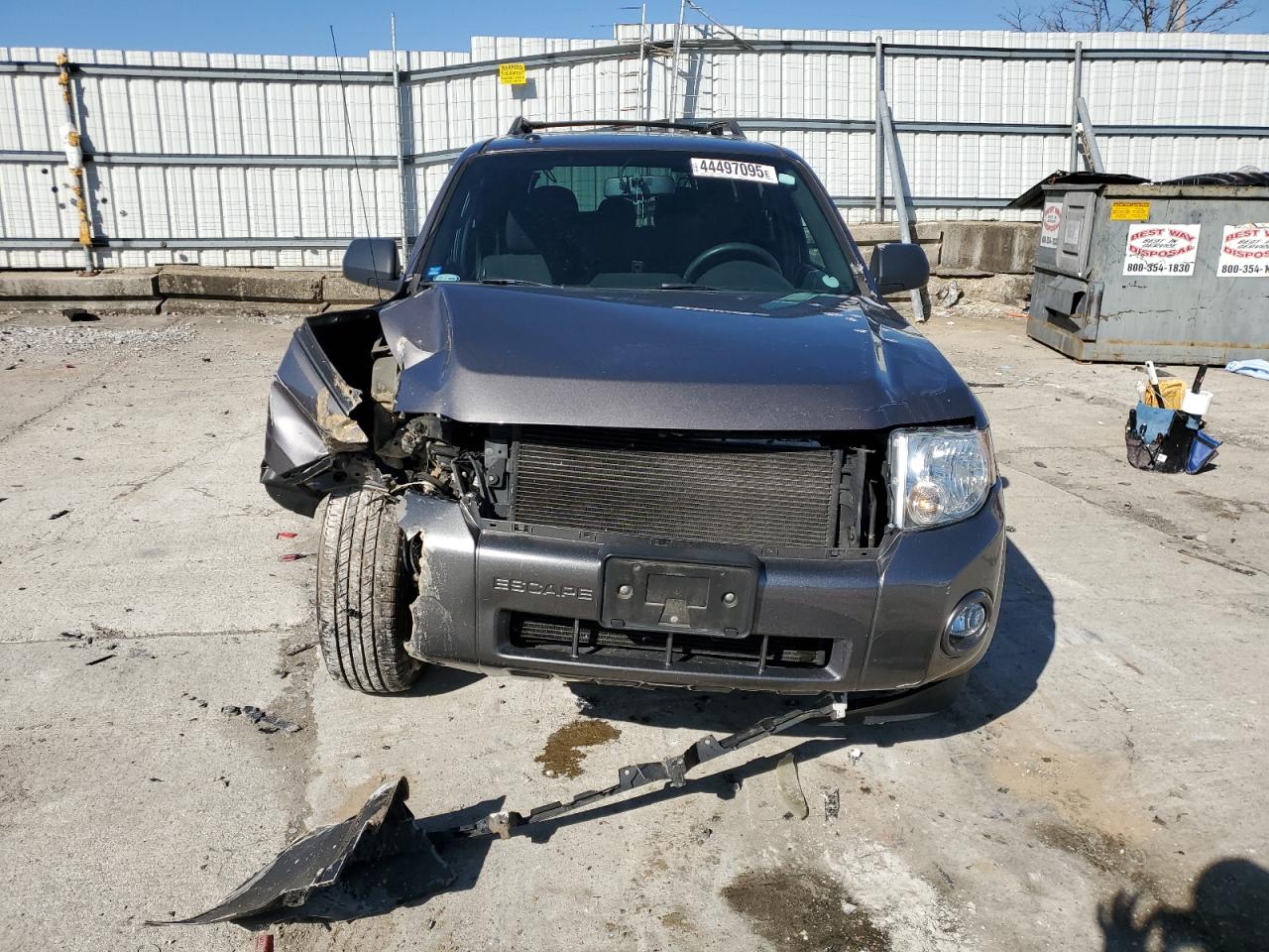 2010 Ford Escape VIN 1FMCU9DG1AKB65523 Copart auction photo, front end damage thumbnail 5