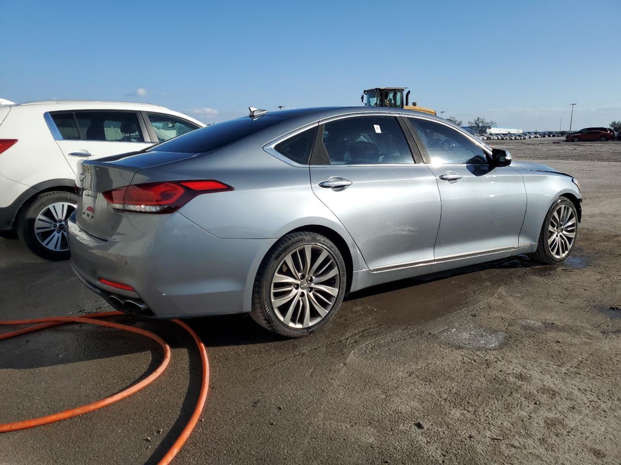 2015 Hyundai Genesis VIN KMHGN4JF5FU064347 Copart auction photo, front end damage thumbnail 3