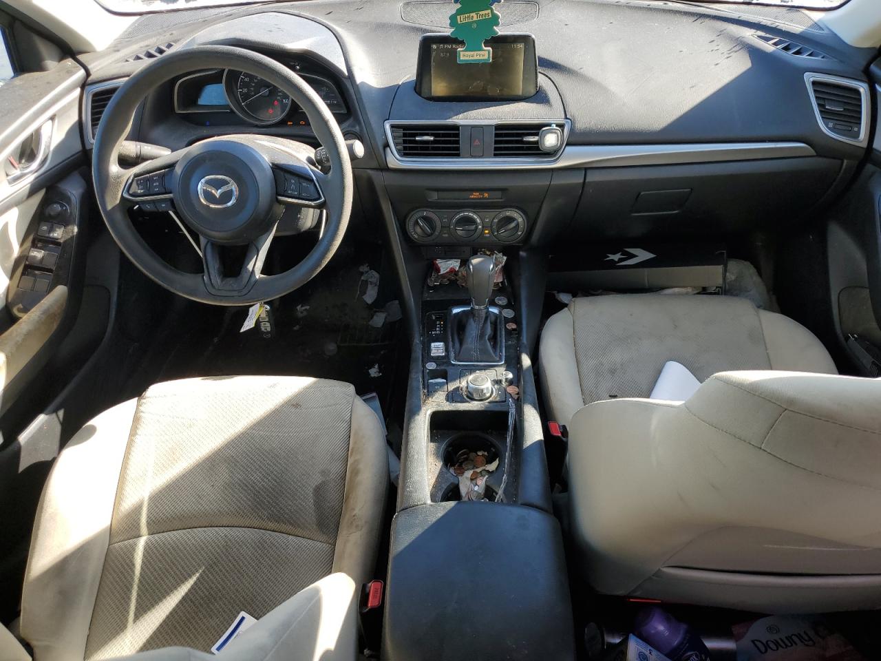 2017 Mazda 3 VIN 3MZBN1U70HM157301 Copart auction photo, front end / side damage thumbnail 8
