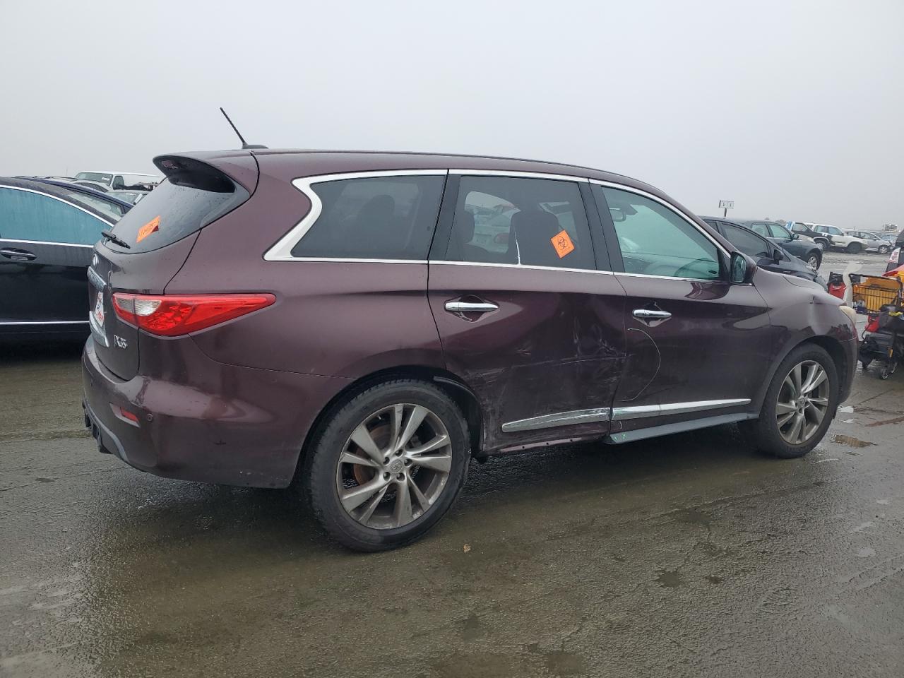 2013 Infiniti JX VIN 5N1AL0MM5DC337689 Copart auction photo, all over damage thumbnail 3