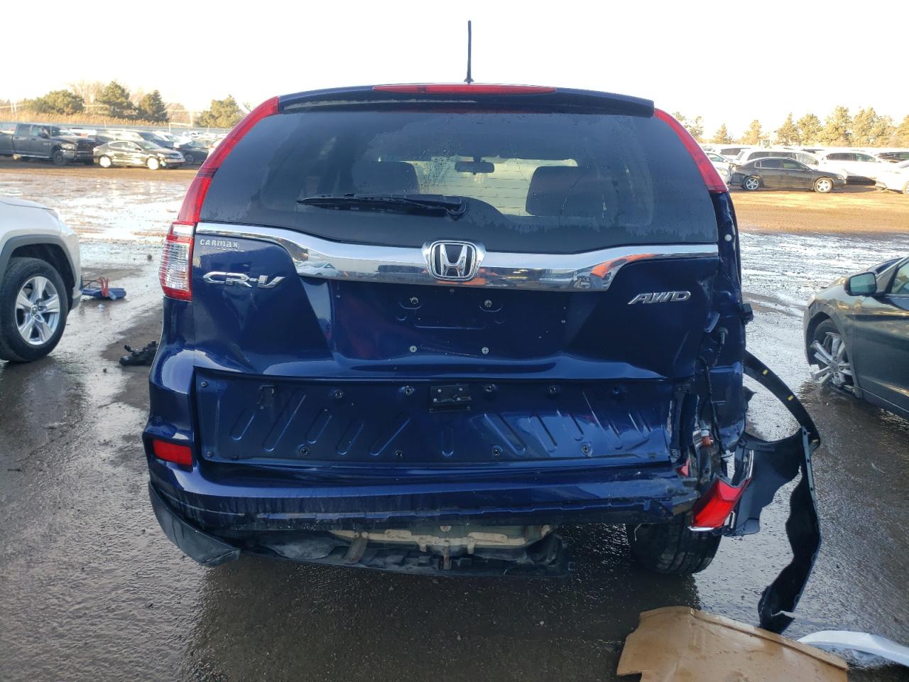 2016 Honda CR-V VIN 5J6RM4H57GL076479 Copart auction photo, rear end damage thumbnail 6