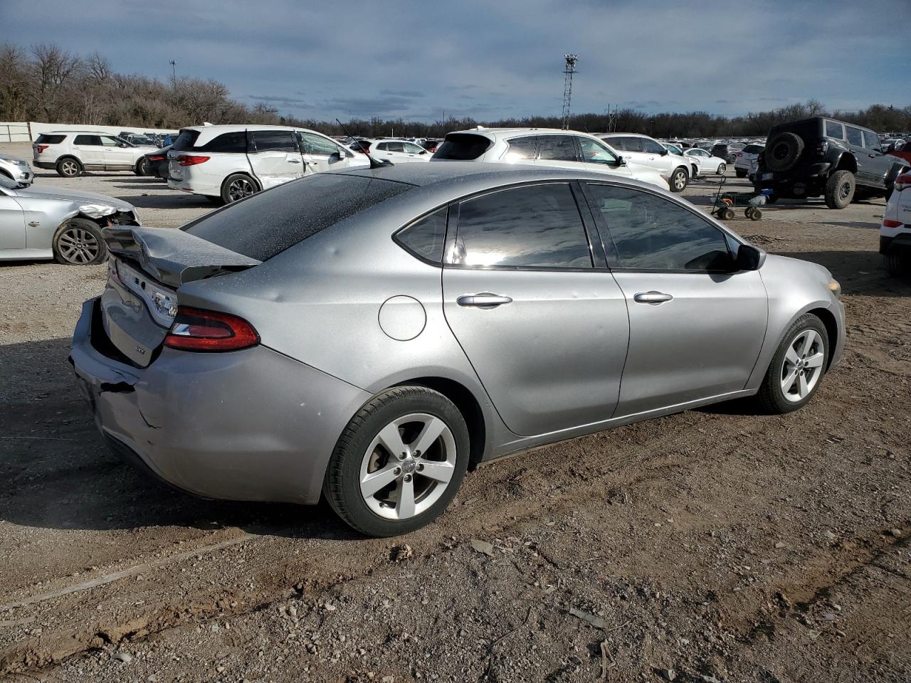 2015 Dodge Dart VIN 1C3CDFBB8FD128950 Copart auction photo, rear end / hail damage thumbnail 3