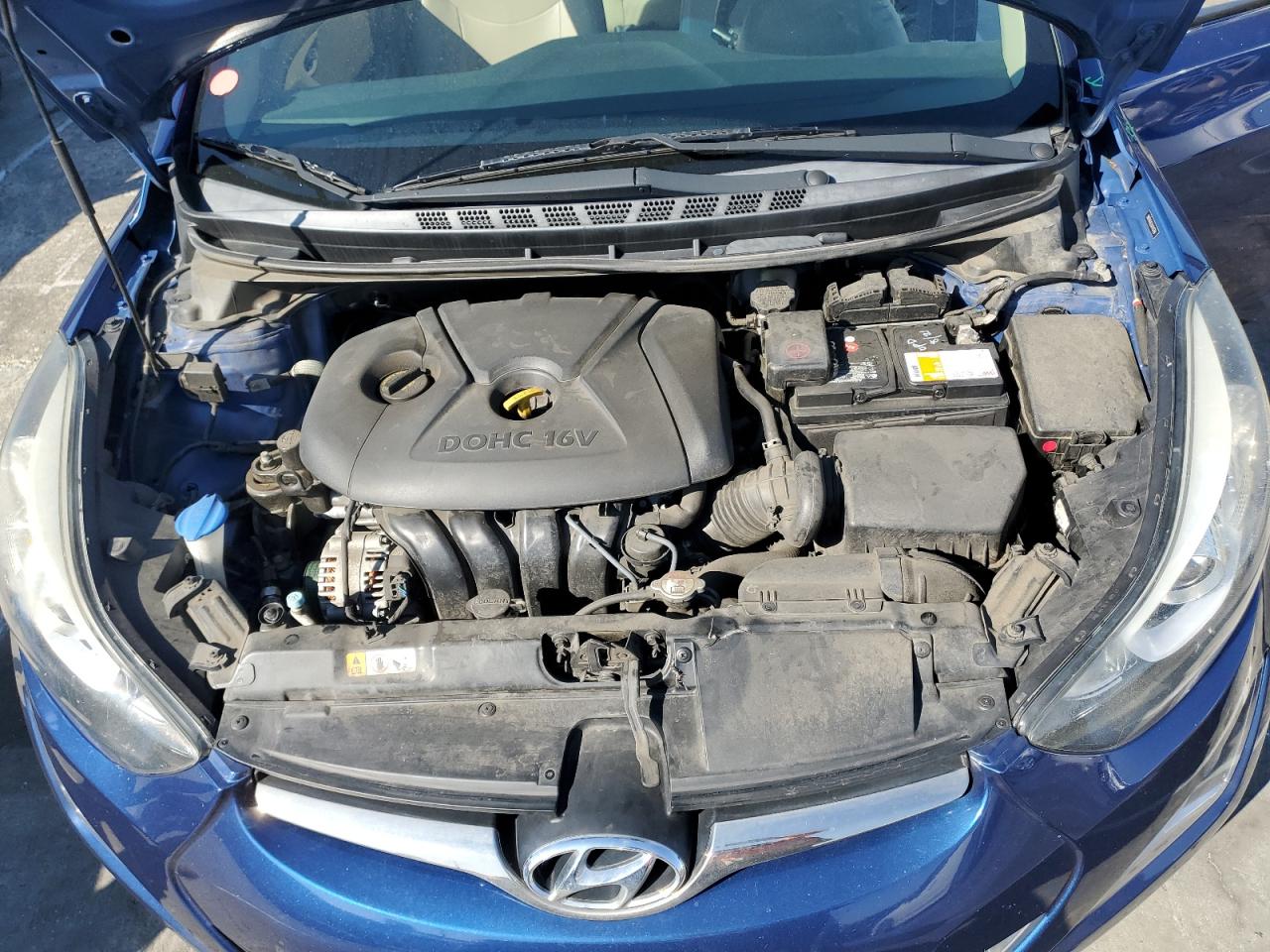 2016 Hyundai Elantra VIN 5NPDH4AE2GH783766 Copart auction photo, rear end / side damage thumbnail 11