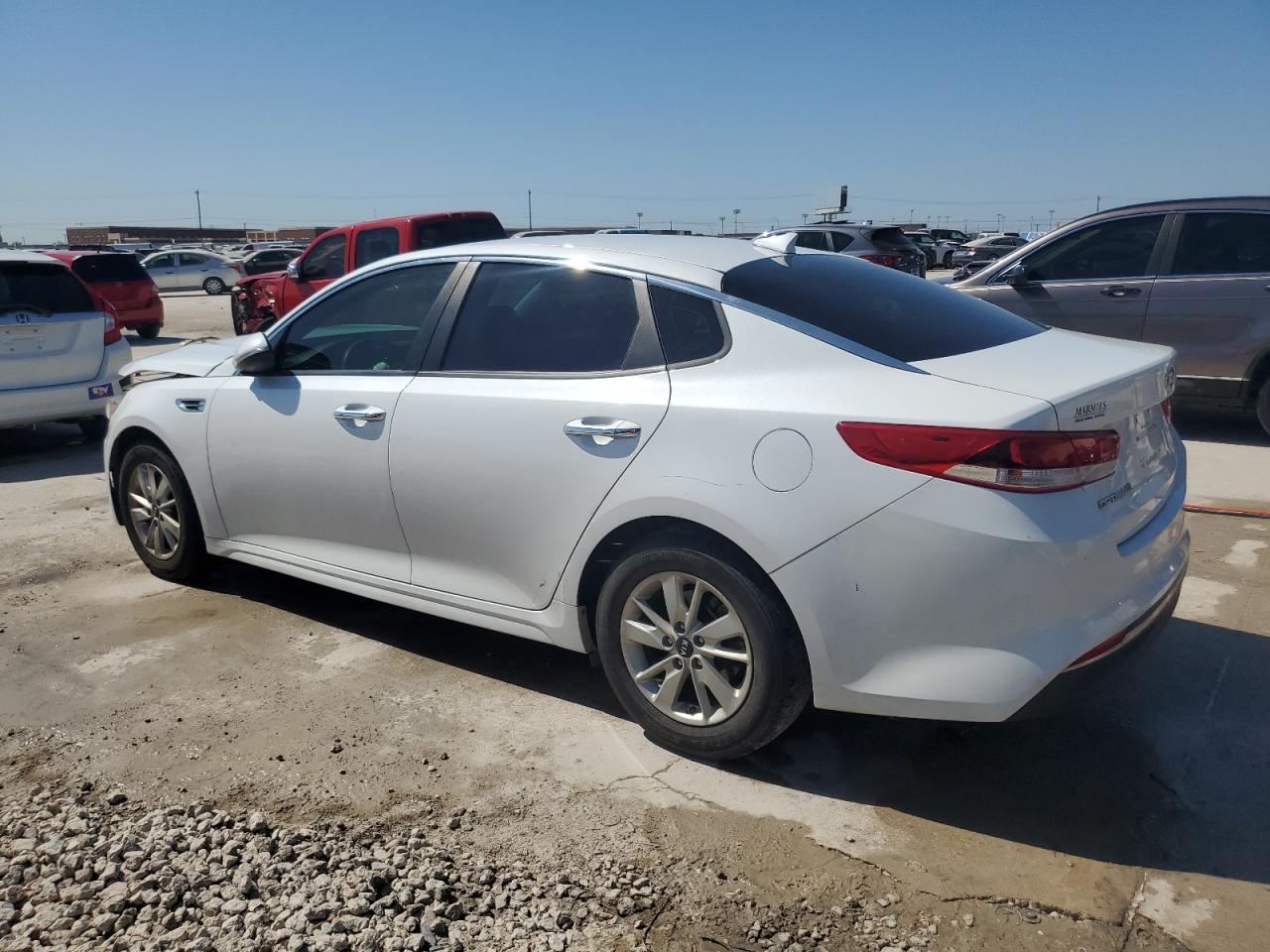 2018 KIA Optima VIN 5XXGT4L37JG187157 Copart auction photo, front end damage thumbnail 2