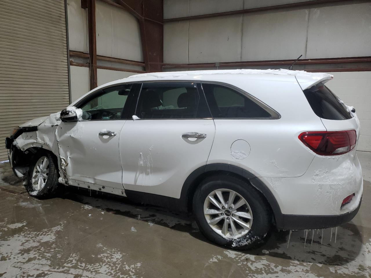 2019 KIA Sorento VIN 5XYPGDA34KG549336 Copart auction photo, front end / side damage thumbnail 2