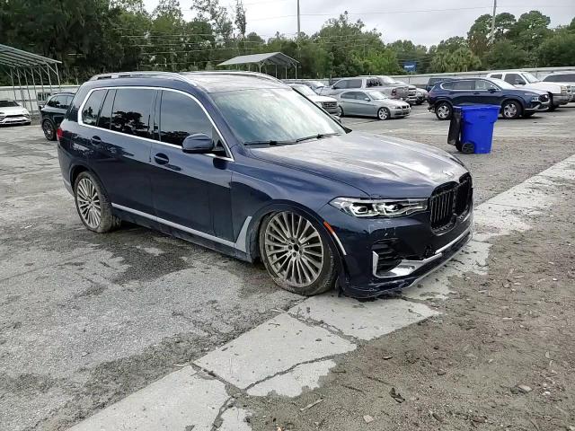 2021 BMW X7 VIN 5UXCW2C03M9H76497 Copart auction photo, front end / side damage thumbnail 12