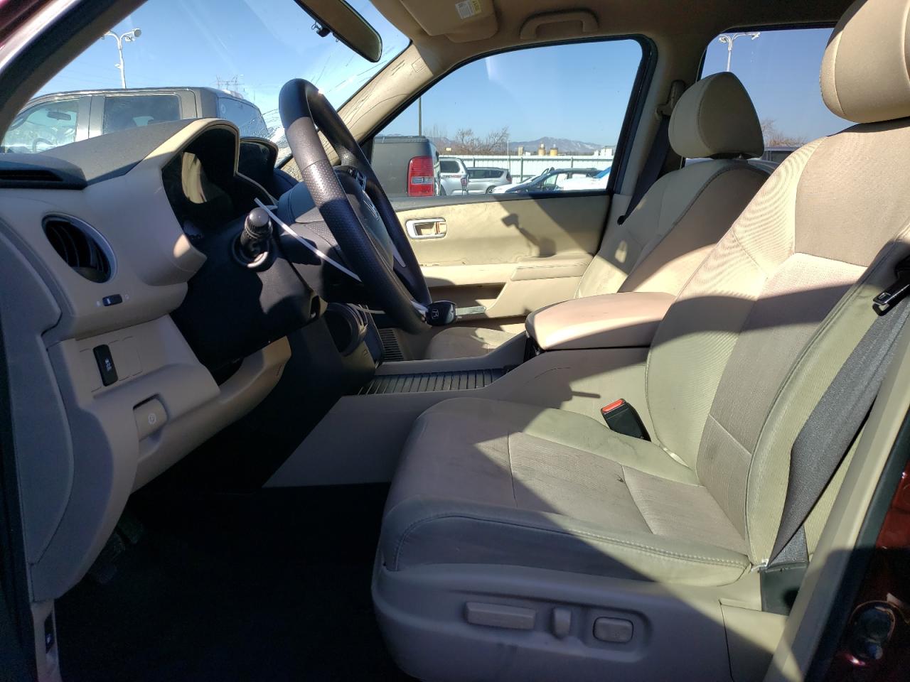 2014 Honda Pilot VIN 5FNYF4H49EB009742 Copart auction photo, front end / side damage thumbnail 7