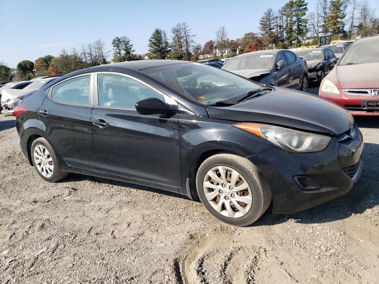 2013 Hyundai Elantra VIN KMHDH4AE9DU486412 Copart auction photo, rear end / mechanical damage thumbnail 4