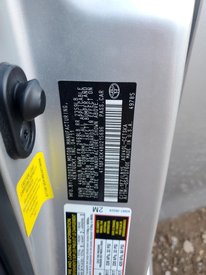 2011 Toyota Camry VIN 4T1BF3EK4BU215696 Copart auction photo, front end damage thumbnail 13