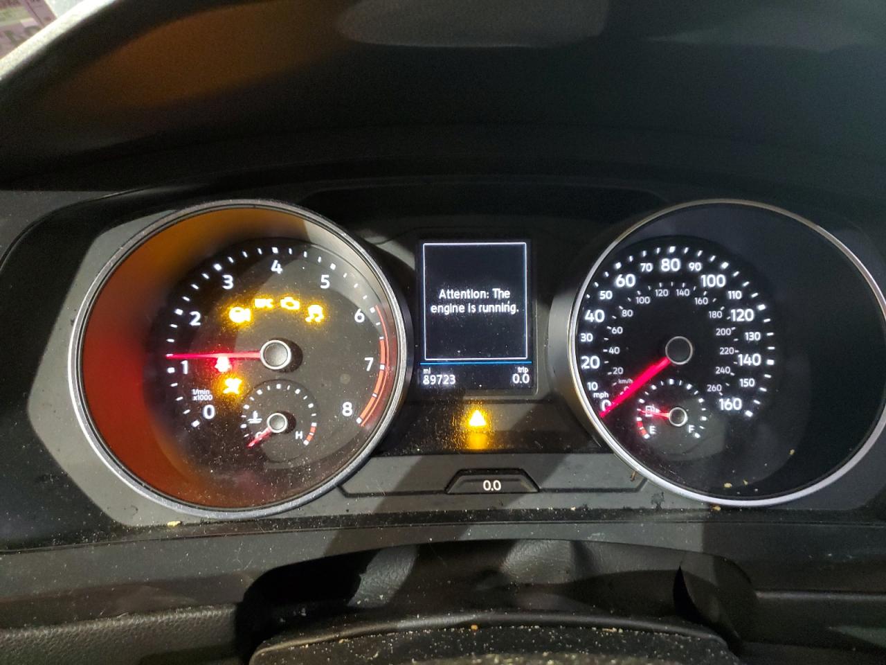 2019 Volkswagen Tiguan VIN 3VV2B7AX0KM036117 Copart auction photo, front end / side damage thumbnail 9