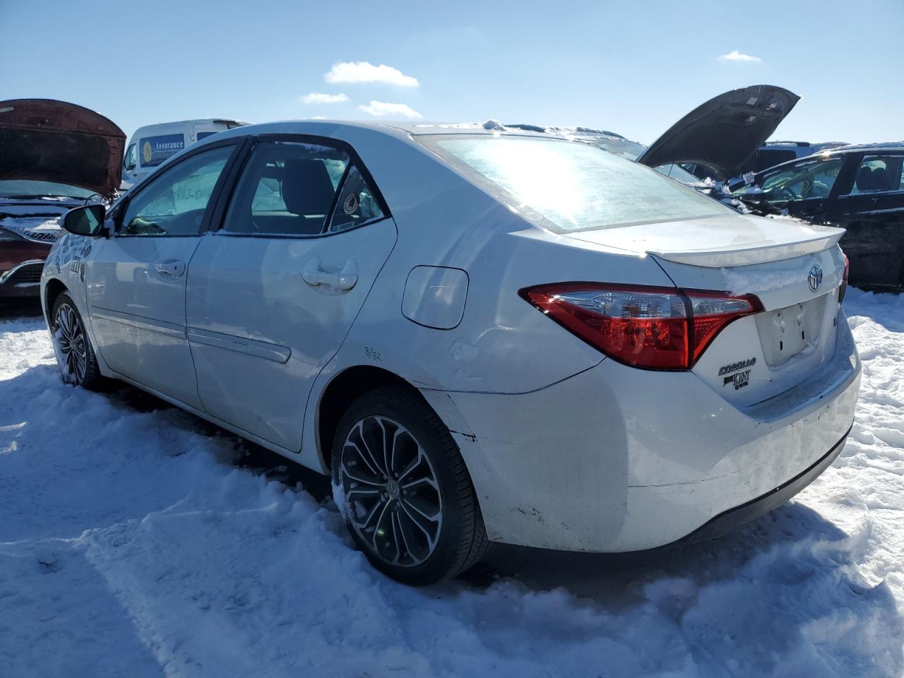 2014 Toyota Corolla VIN 5YFBURHE4EP091398 Copart auction photo, front end / minor dent/scratches damage thumbnail 2