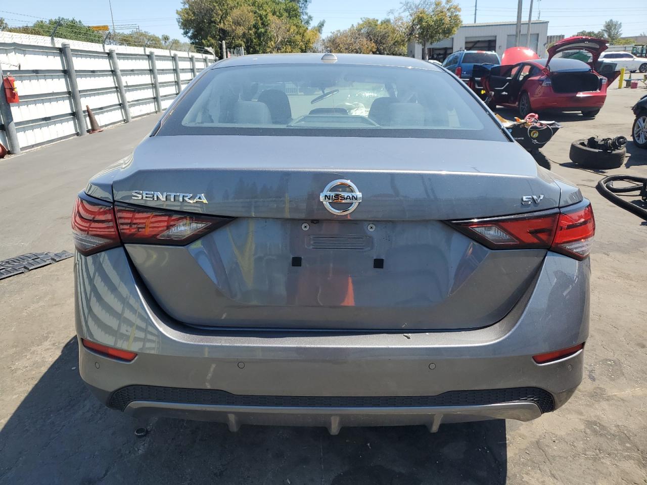2022 Nissan Sentra VIN 3N1AB8CV7NY210034 Copart auction photo, front end / side damage thumbnail 6