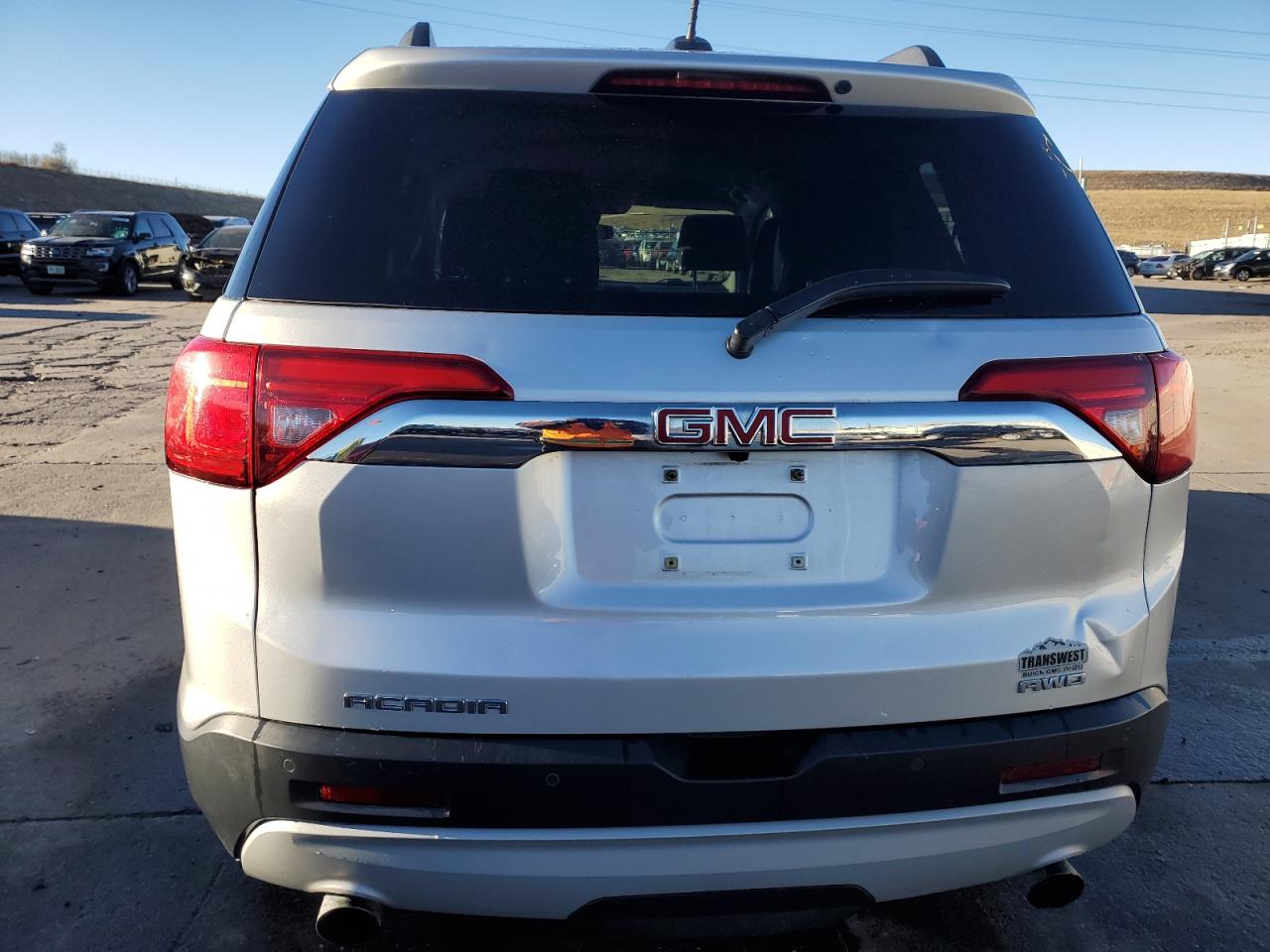 2017 GMC Acadia VIN 1GKKNSLS2HZ166776 Copart auction photo, hail / rear end damage thumbnail 6