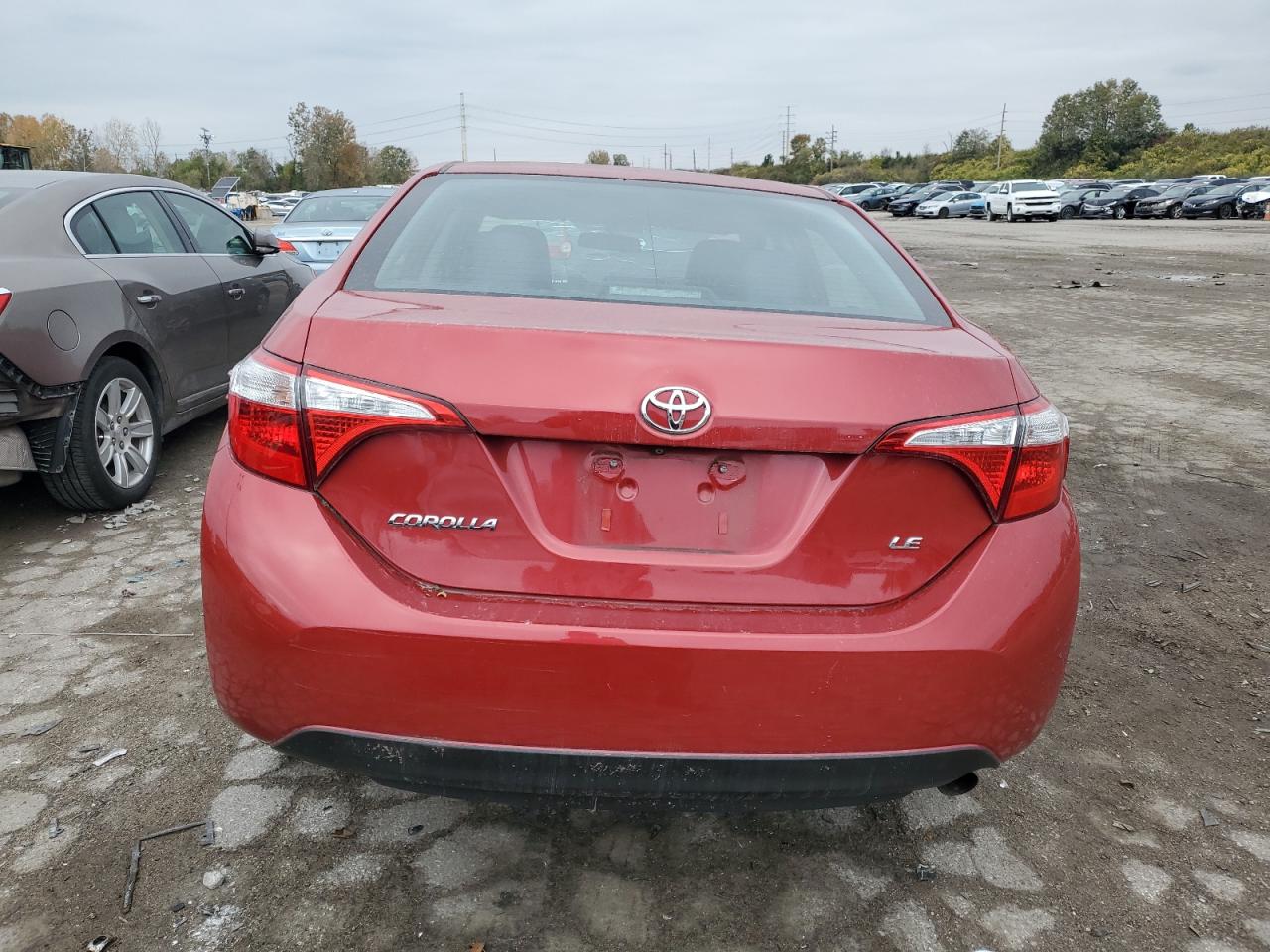 2014 Toyota Corolla VIN 5YFBURHE1EP174657 Copart auction photo, front end damage thumbnail 6