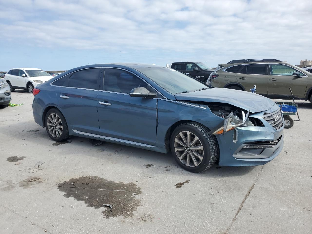 2017 Hyundai Sonata VIN 5NPE34AF4HH534530 Copart auction photo, front end damage thumbnail 4
