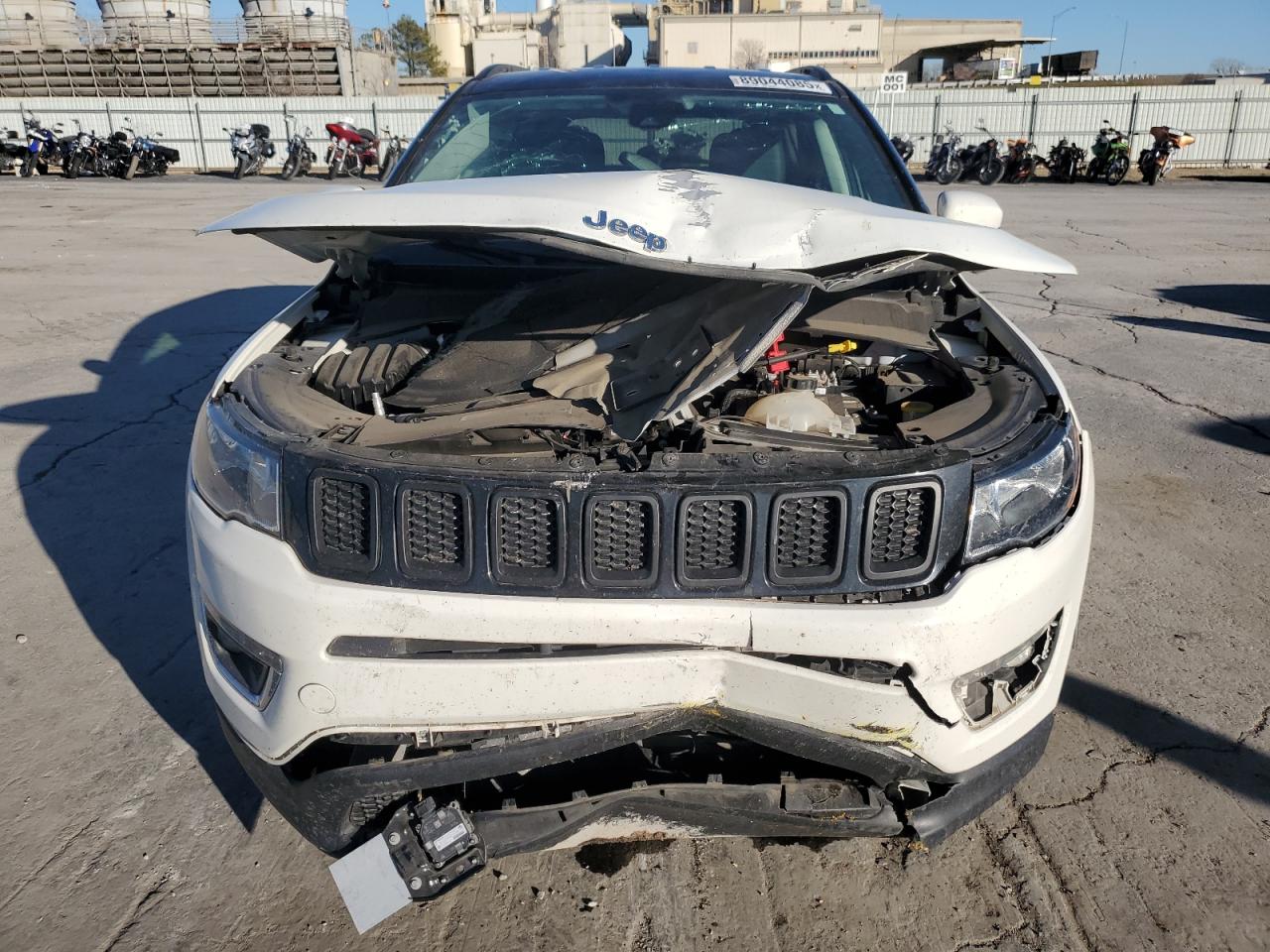 2021 Jeep Compass VIN 3C4NJDCB5MT503474 Copart auction photo, front end / minor dent/scratches damage thumbnail 5
