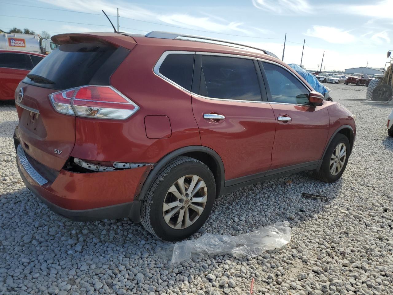 2015 Nissan Rogue VIN KNMAT2MT1FP511969 Copart auction photo, rear end / frame damage damage thumbnail 3