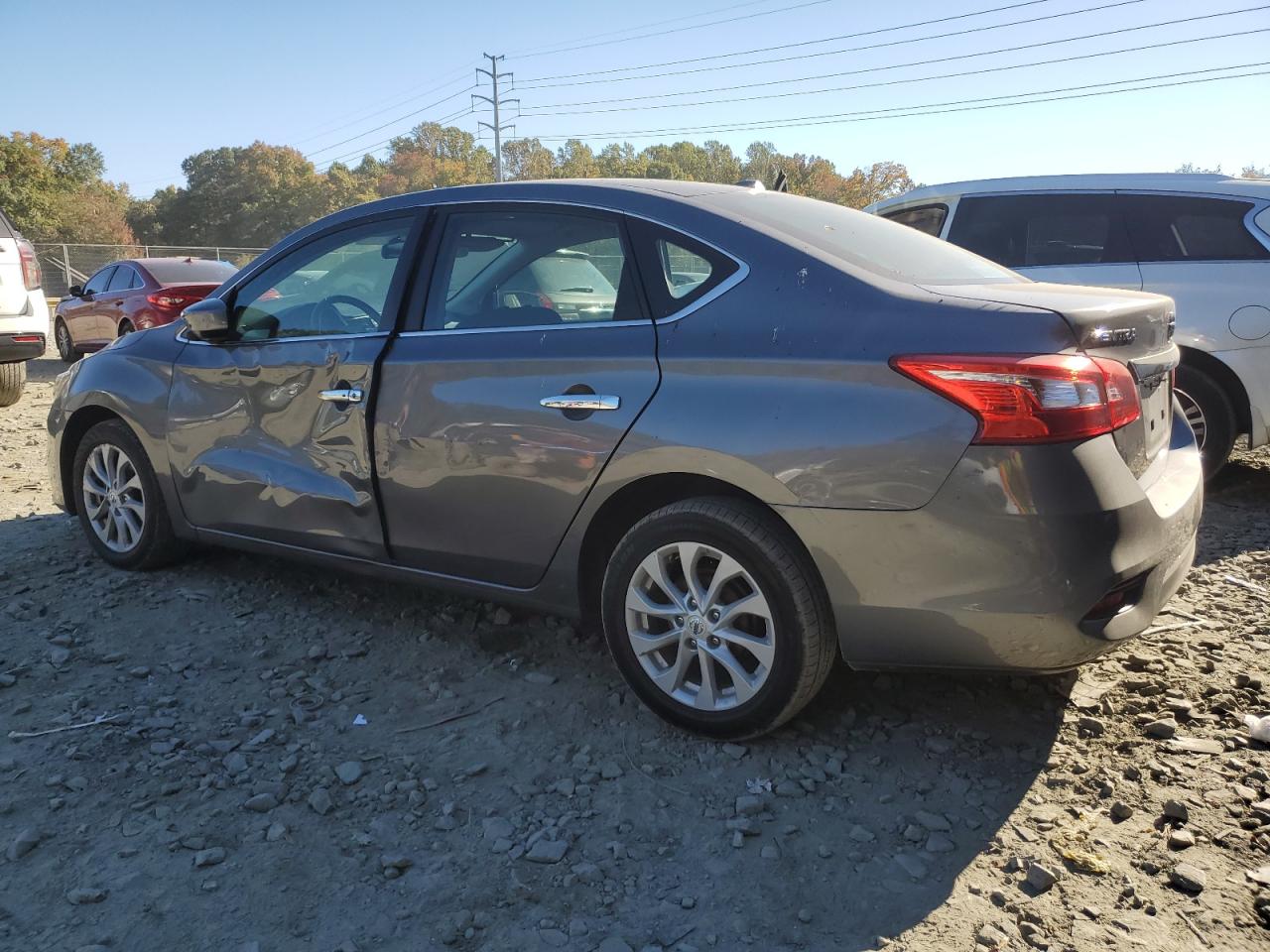 2019 Nissan Sentra VIN 3N1AB7AP5KY420920 Copart auction photo, side damage thumbnail 2